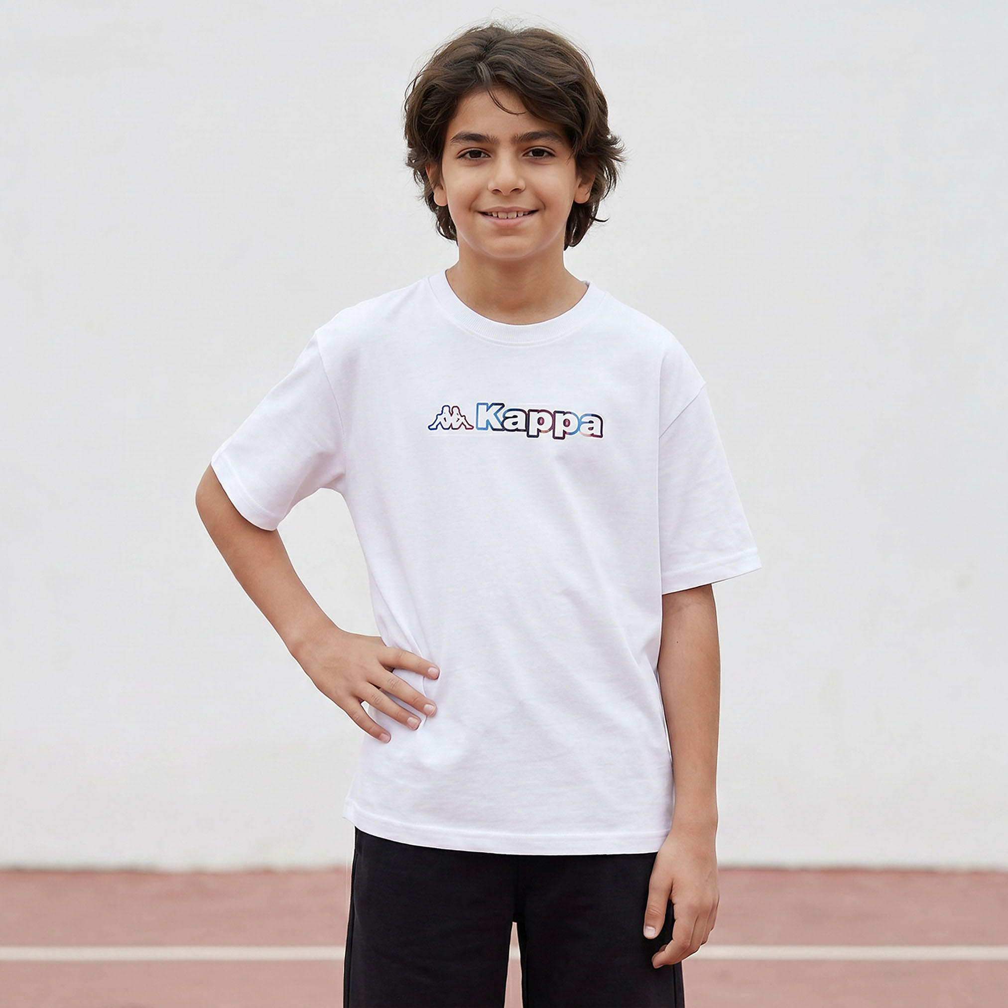 تيشيرت بياقة دائرية وأكمام قصيرة بطبعة جرافيك من كابا-boys-clothing-tshirtsandpolos-image-1