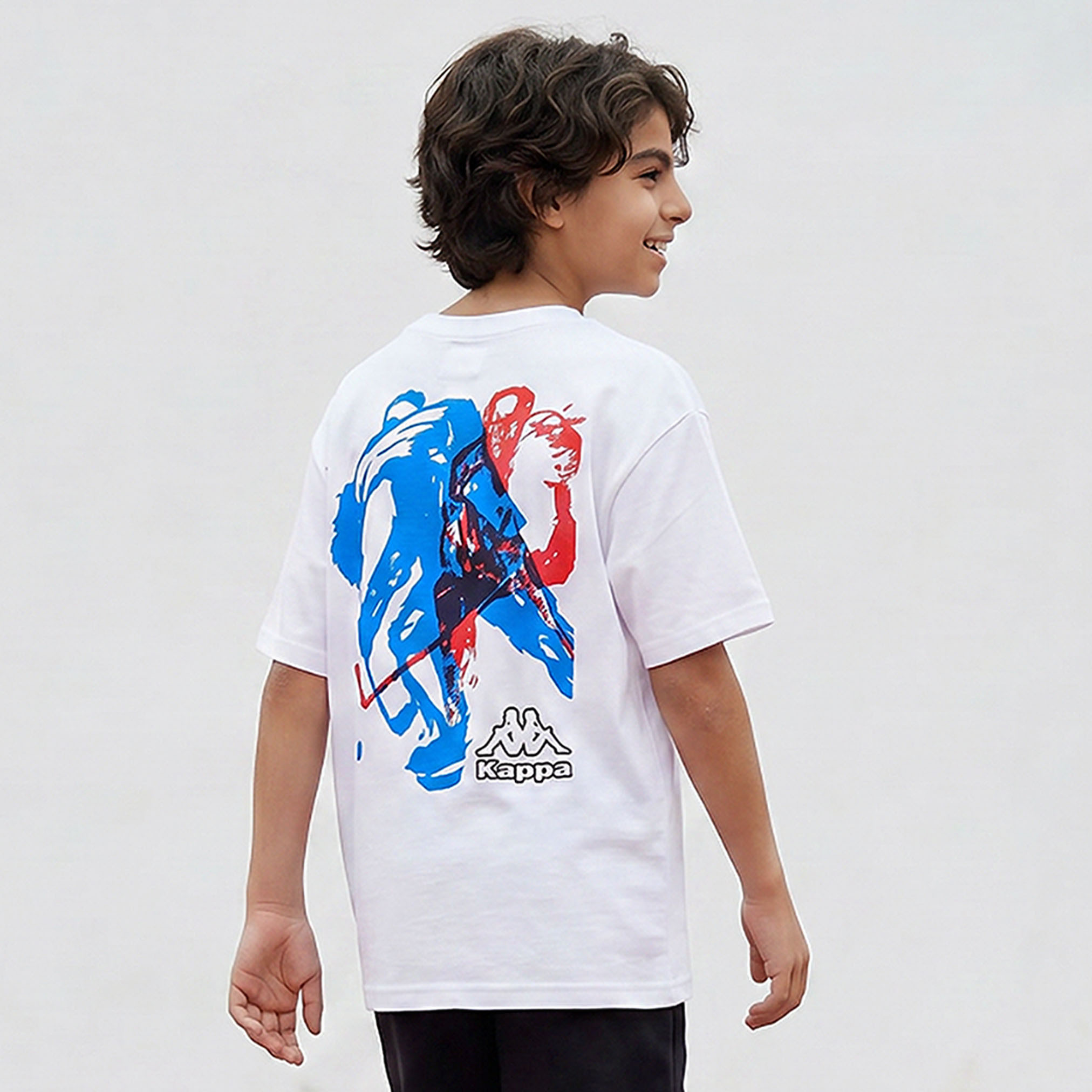 تيشيرت بياقة دائرية وأكمام قصيرة بطبعة جرافيك من كابا-boys-clothing-tshirtsandpolos-image-3