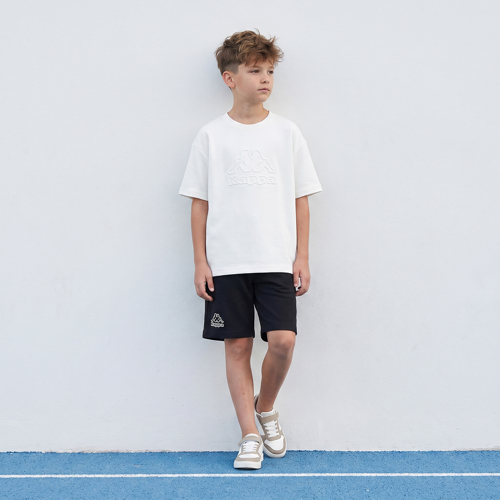 Kappa Crew Neck Short Sleeves T-shirt with Logo Embossing-boys-clothing-tshirtsandpolos-image-3