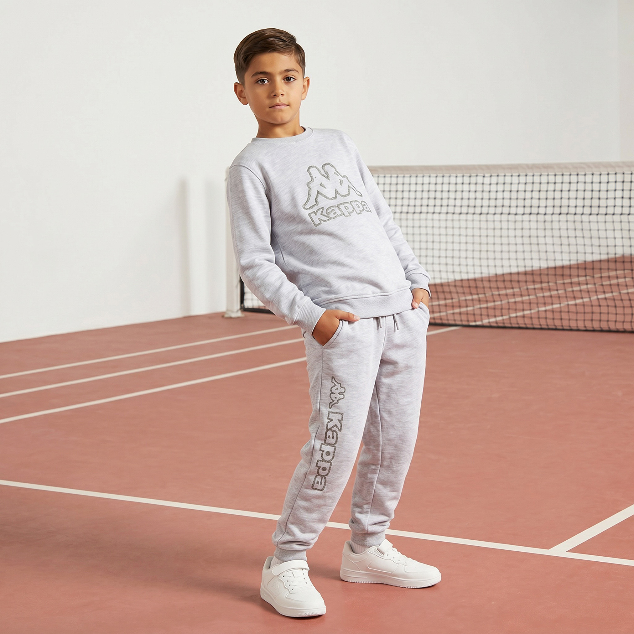 Kappa Drawstring Waistband Joggers with Logo Print-boys-clothing-bottoms-joggersandtrackpants-image-2