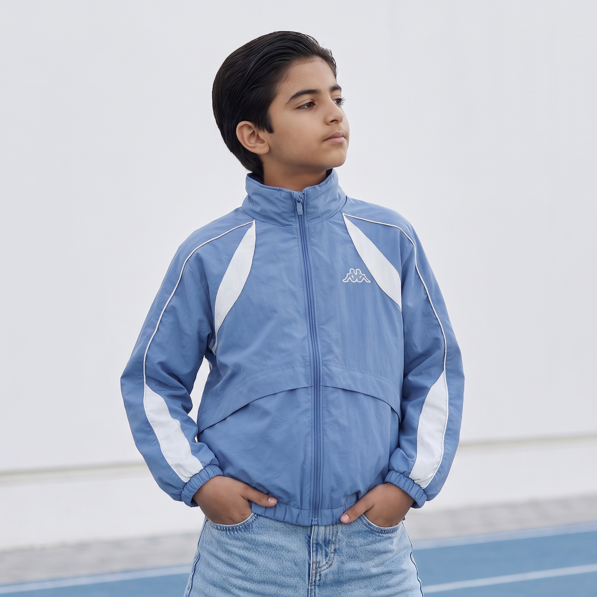 Kappa Logo print Jacket with Zip Closure-boys-clothing-jacketsandcoats-image-1