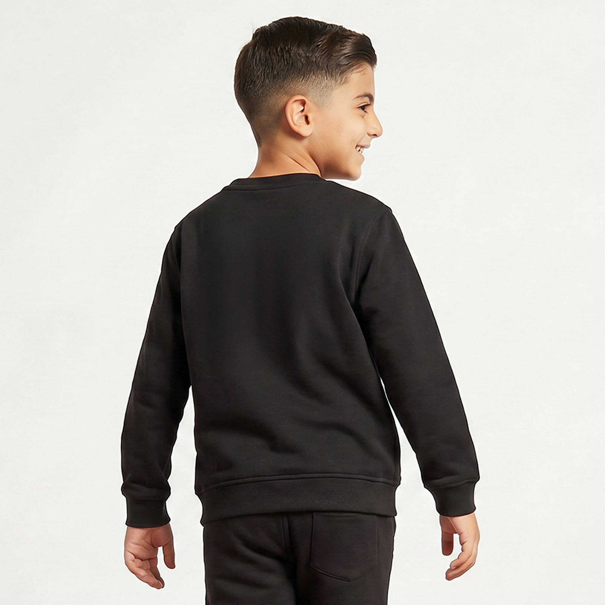 Kappa Crew Neck Sweatshirt with Logo Print-boys-clothing-winterwear-sweatshirts-image-3