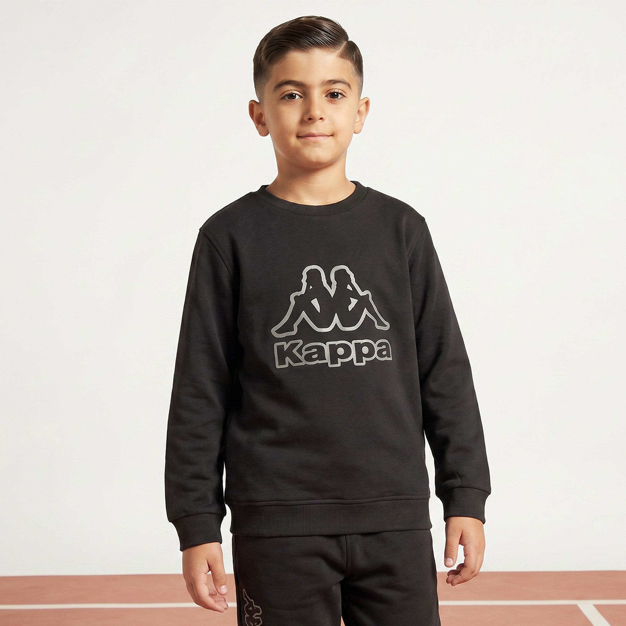 Kappa Crew Neck Sweatshirt with Logo Print-boys-clothing-winterwear-sweatshirts-image-5