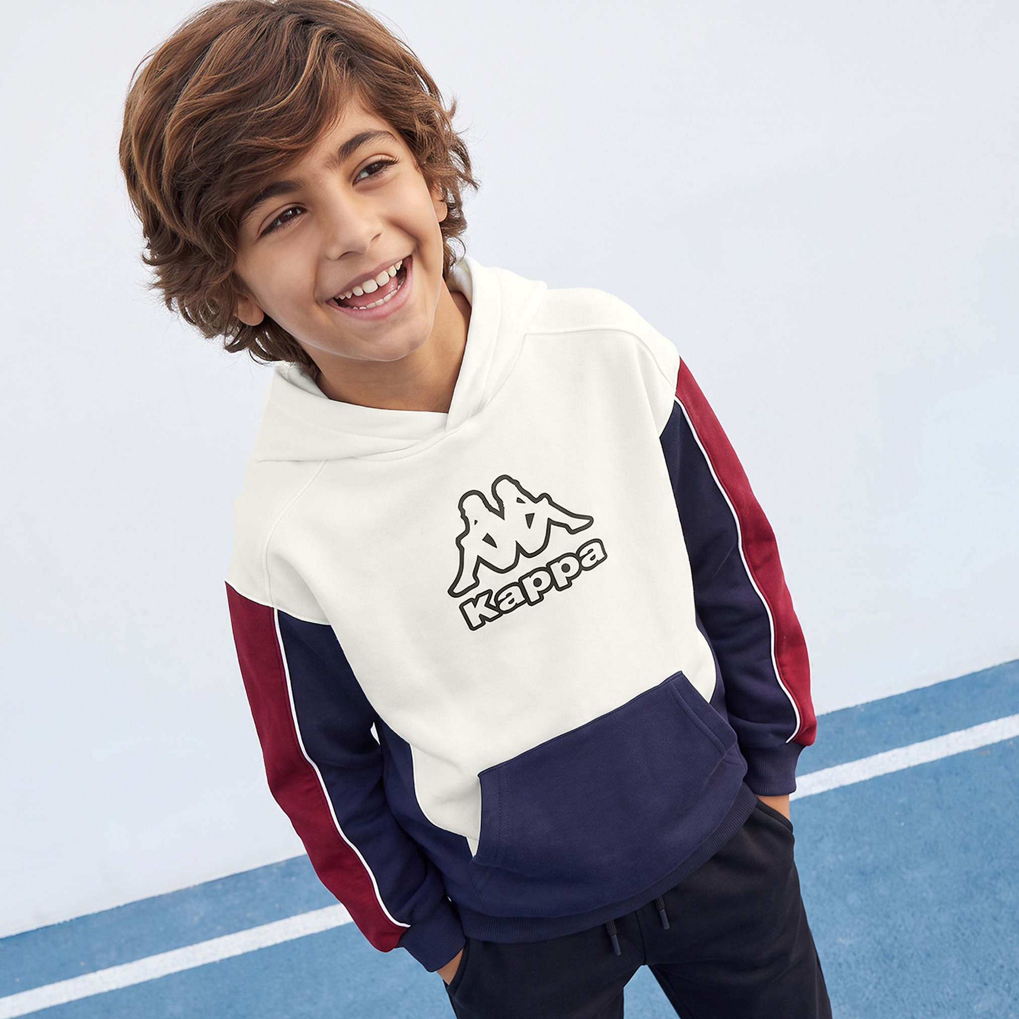 سويت شيرت بقوالب ملونة وقبعة من كابا-boys-clothing-winterwear-sweatshirts-image-1