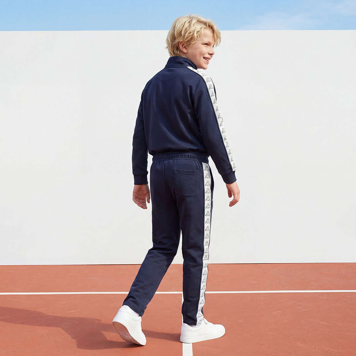 Kappa High Neck Long Sleeves Jacket and Track Pants Set with Logo Tape Accent-boys-clothing-setsandcoords-image-4