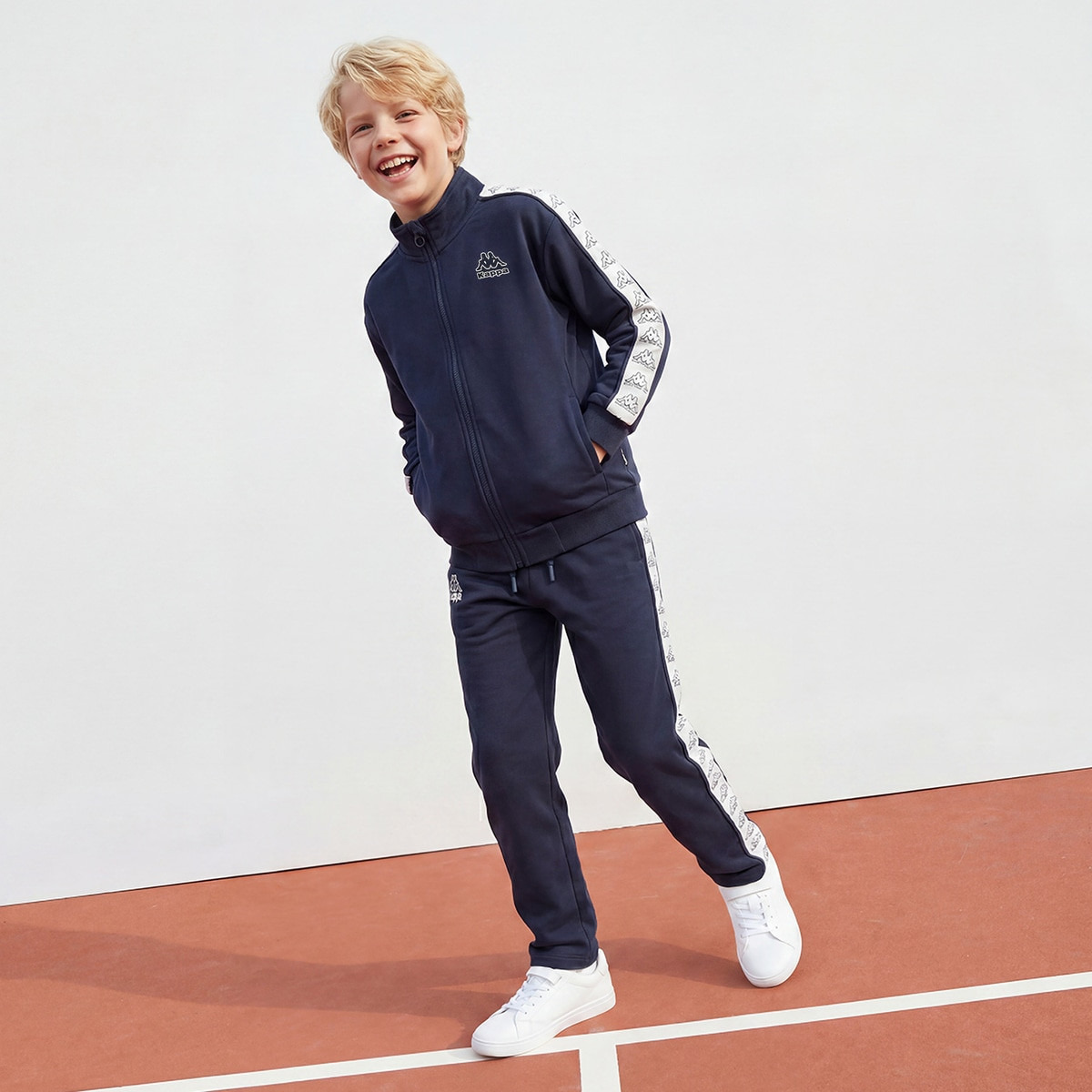Kappa High Neck Long Sleeves Jacket and Track Pants Set with Logo Tape Accent-boys-clothing-setsandcoords-image-7