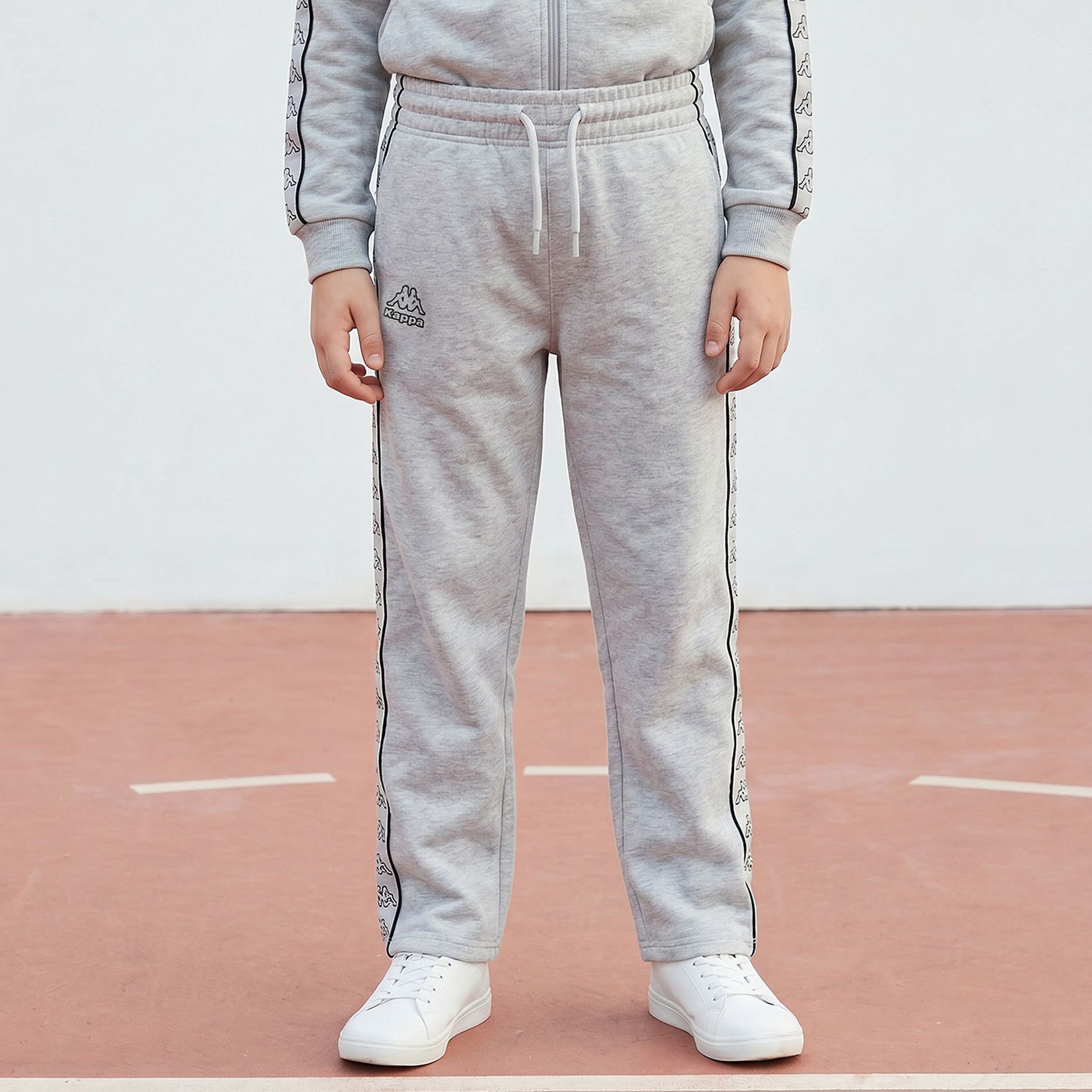 طقم جاكيت برقبة عالية وأكمام طويلة مع بنطلون رياضي بسحاب إغلاق من كابا-boys-clothing-setsandcoords-image-3