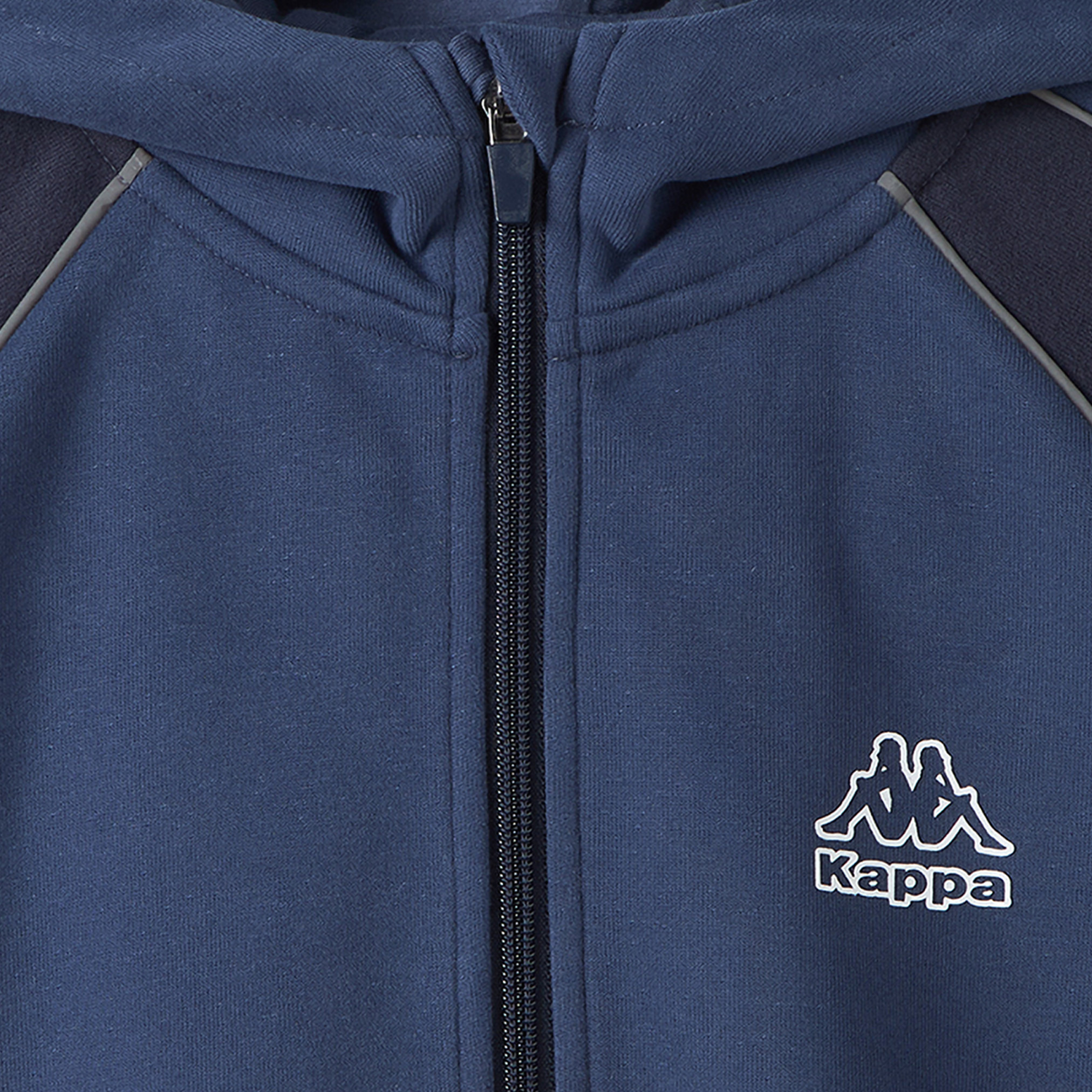Kappa Hooded Neck Long Sleeves Hoodie and Track Pant Set with Drawstring Closure-boys-clothing-setsandcoords-image-6