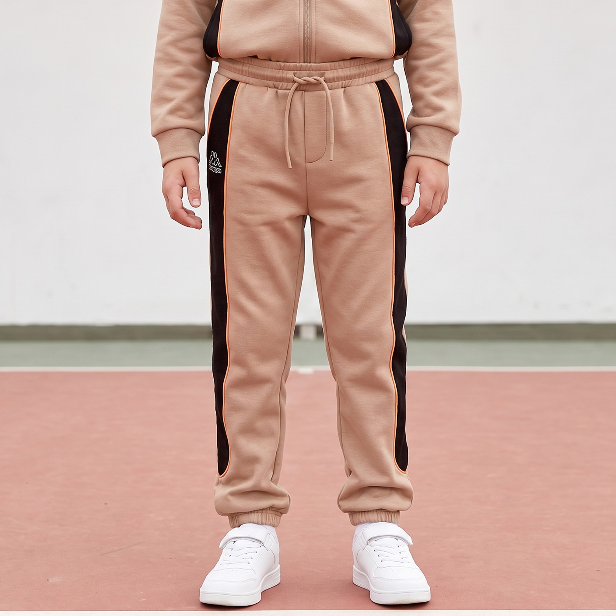 Kappa High Neck Long Sleeves Jacket and Joggers Set with Contrast Panels-boys-clothing-setsandcoords-image-3