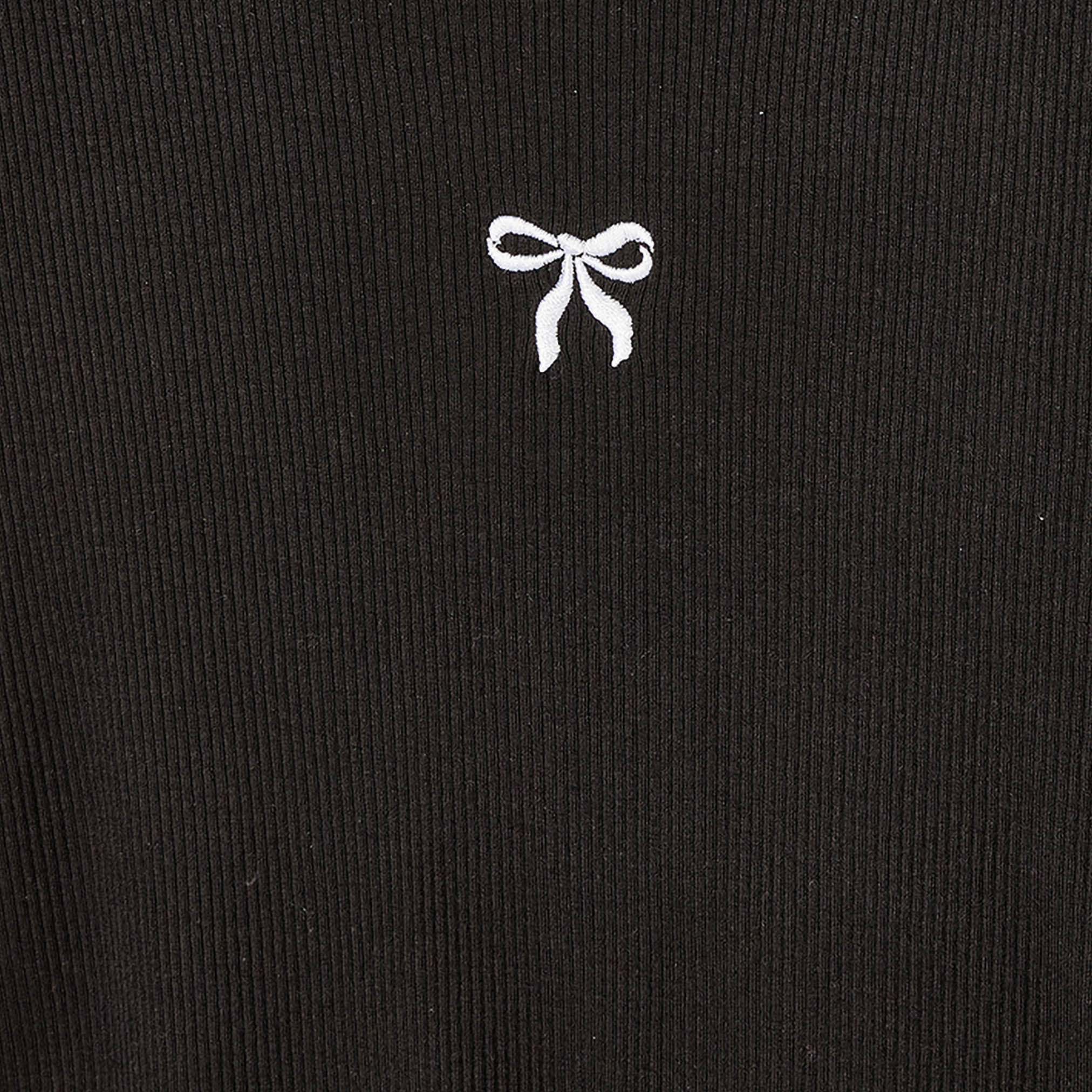 تيشيرت برقبة ضيقة وأكمام قصيرة وتطريز فيونكة من جونيورز-girls-clothing-tshirts-image-4