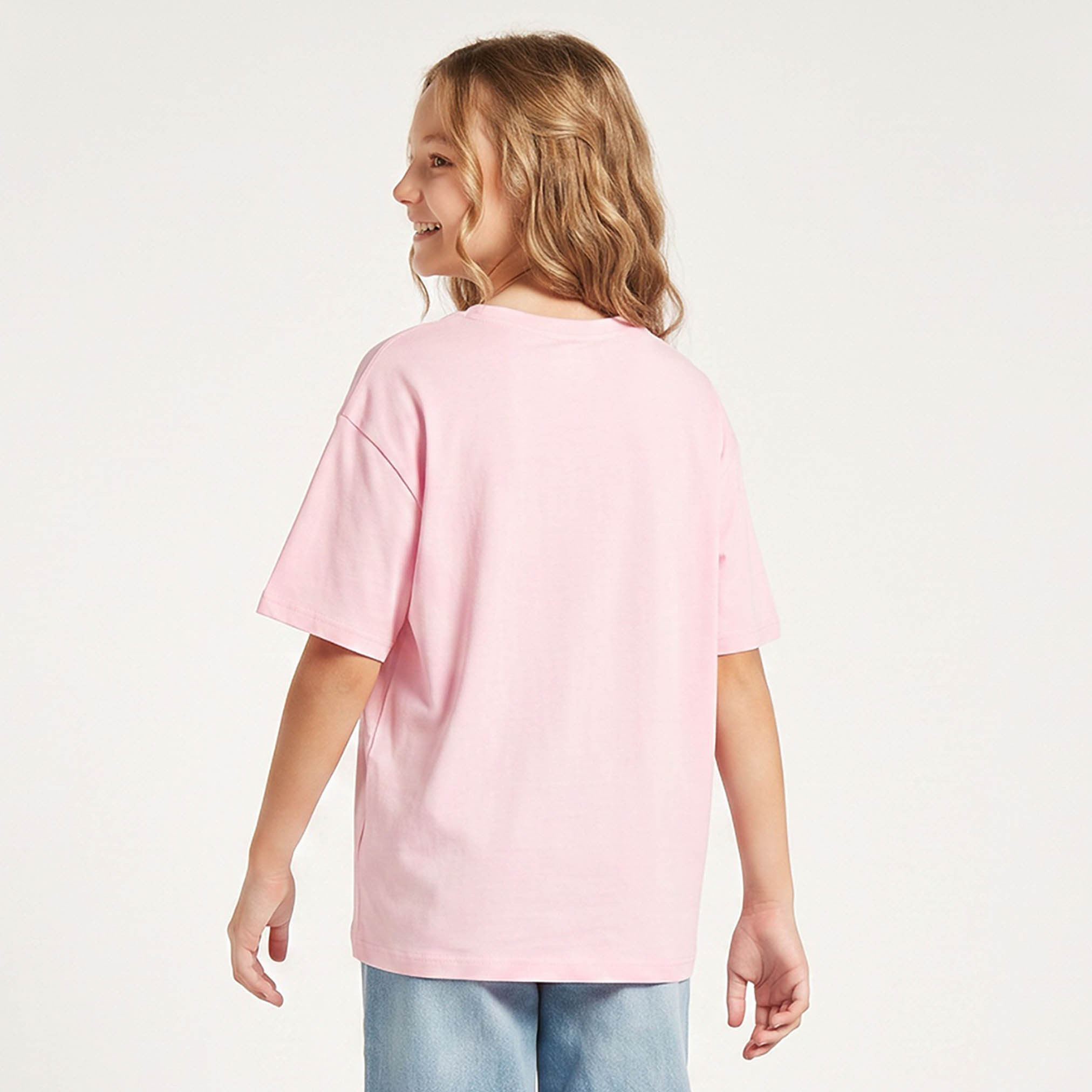 تيشيرت برقبة ضيقة وأكمام قصيرة وطبعات من جونيورز-girls-clothing-tshirts-image-3