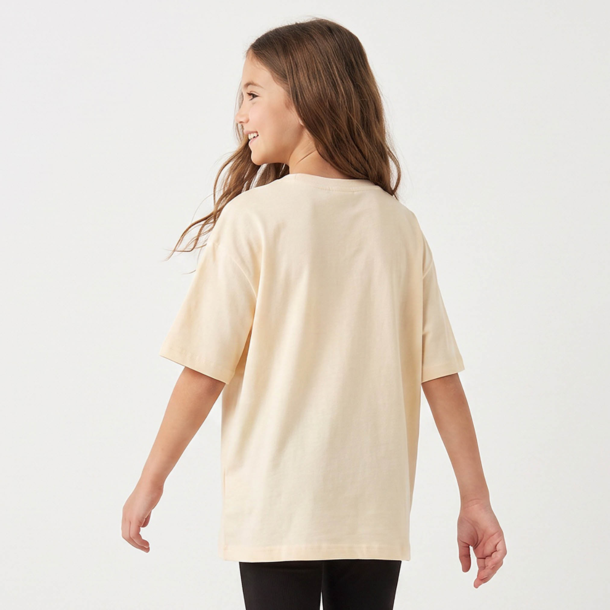 Juniors Crew Neck Short Sleeves T-shirt with Graphic Print-girls-clothing-tshirts-image-3