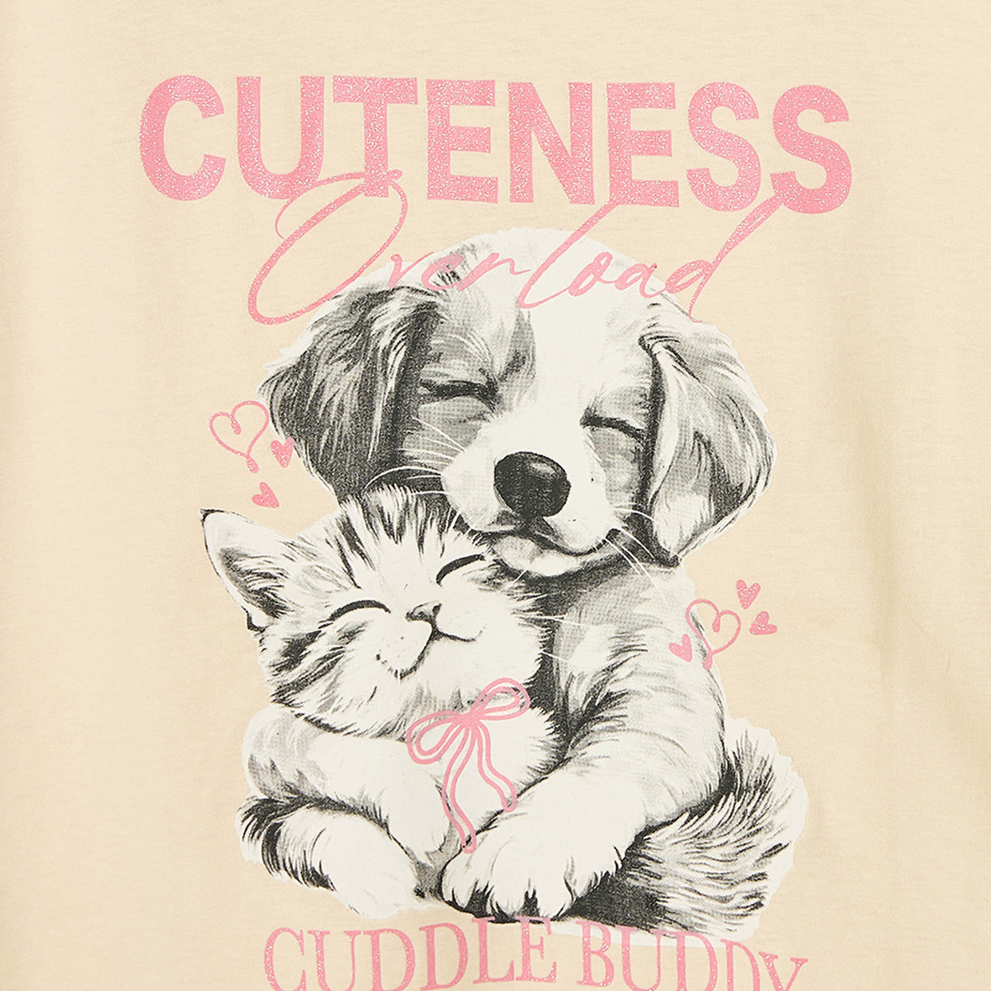 Juniors Crew Neck Short Sleeves T-shirt with Graphic Print-girls-clothing-tshirts-image-4