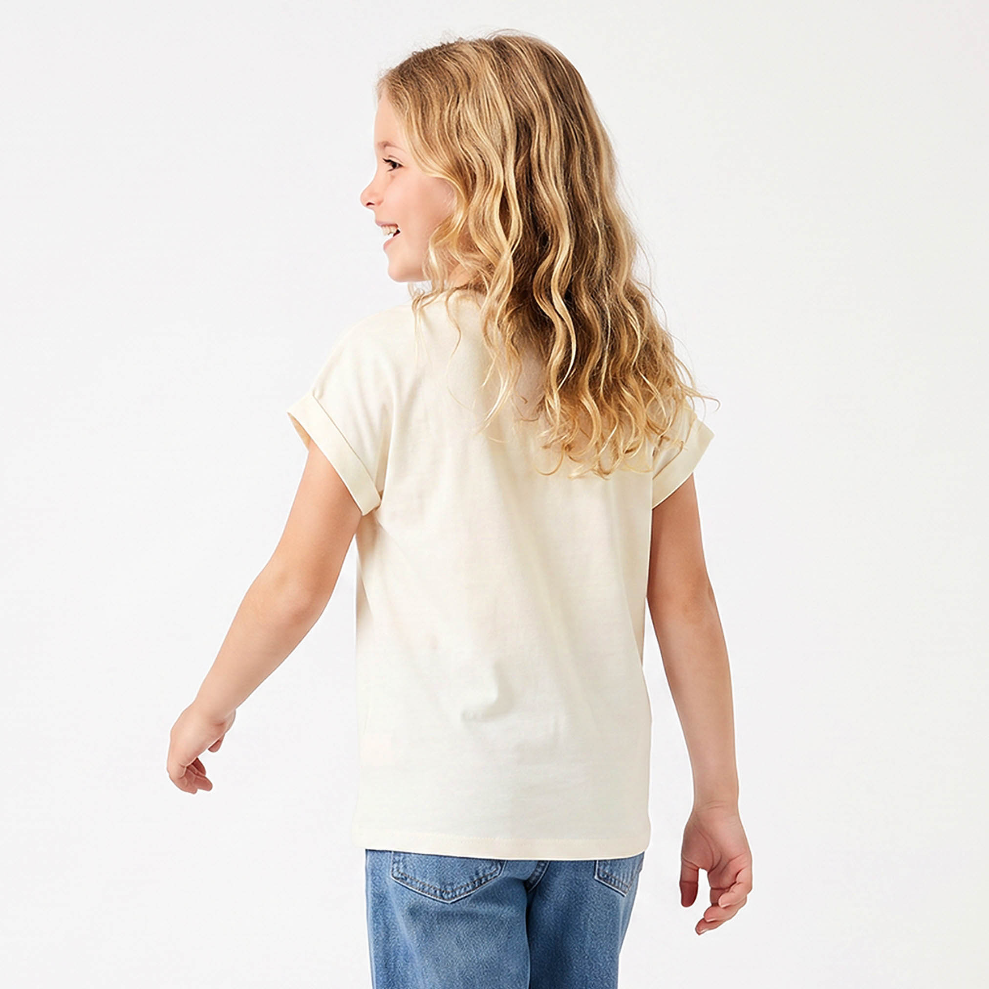 تيشيرت برقبة ضيقة وأكمام قصيرة طبعات من جونيورز-girls-clothing-tshirts-image-3
