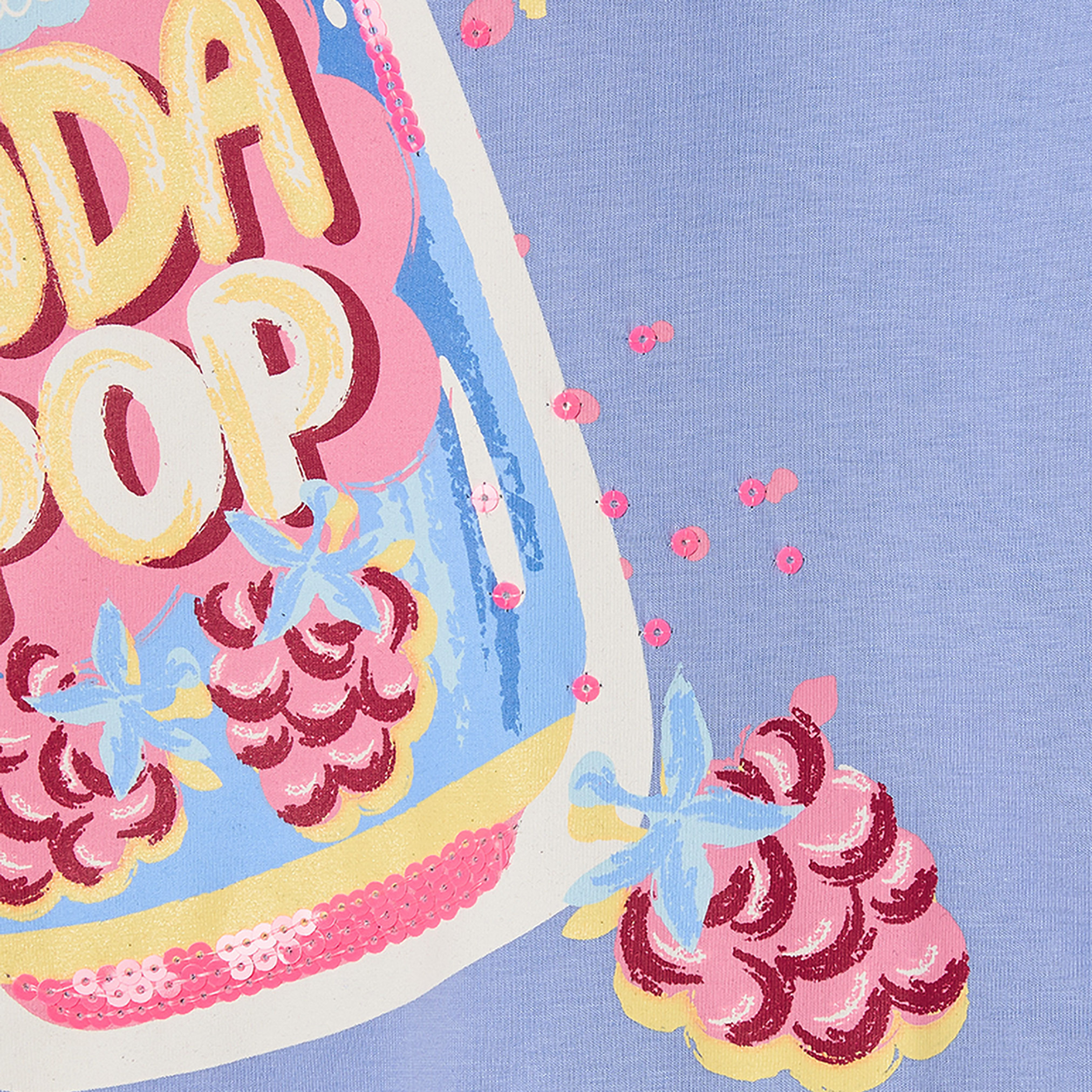 تيشيرت بياقة ضيقة وأكمام قصيرة وطبعات جرافيك من جونيورز-girls-clothing-tshirts-image-5