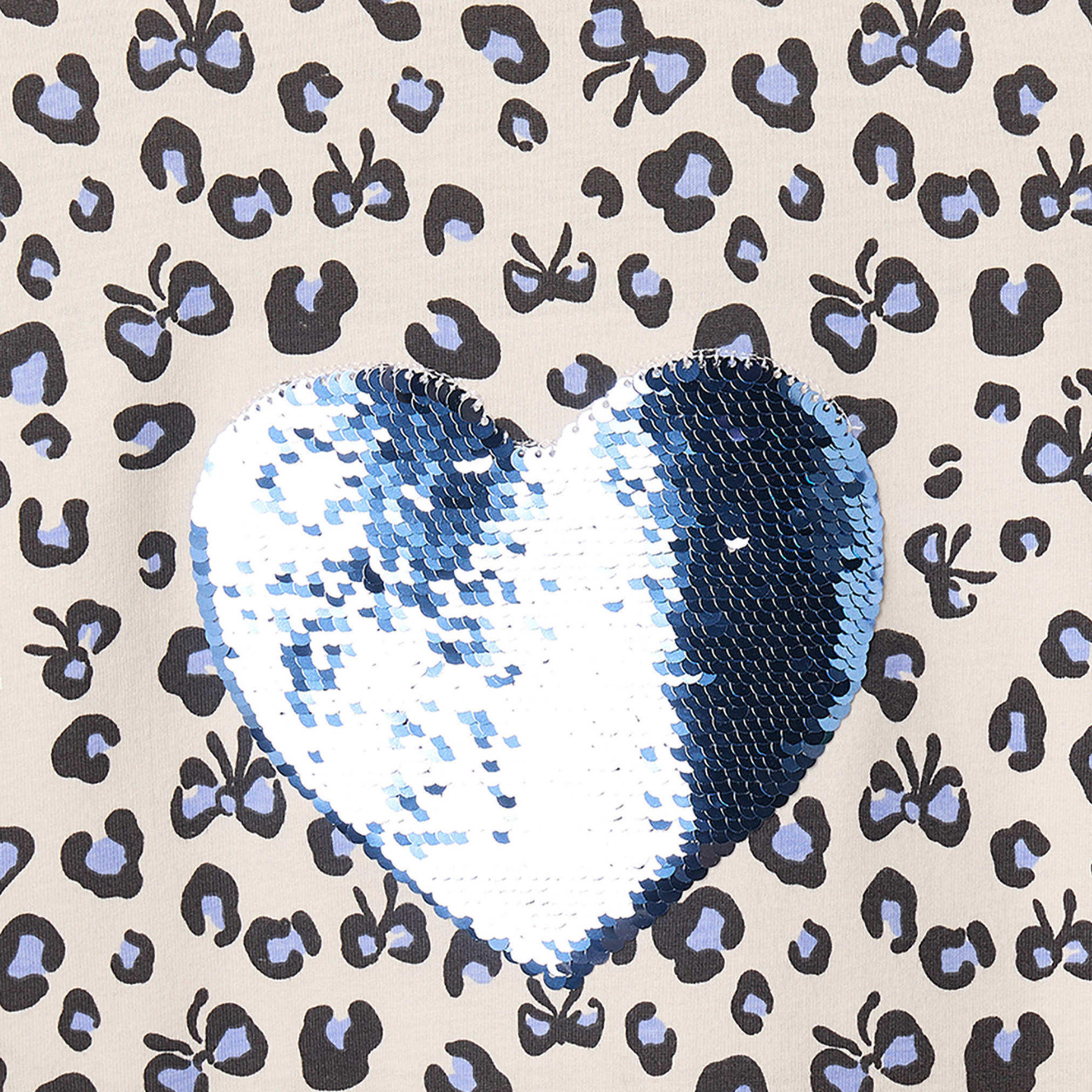 Juniors Crew Neck Short Sleeves T-shirt with Butterfly Print-girls-clothing-tshirts-image-4