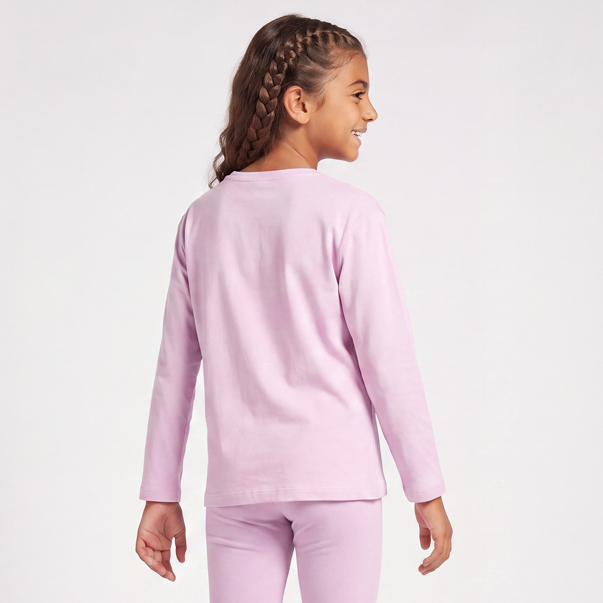 تيشيرت بياقة ضيقة وأكمام طويلة وطبعات من جونيورز-girls-clothing-tshirts-image-3