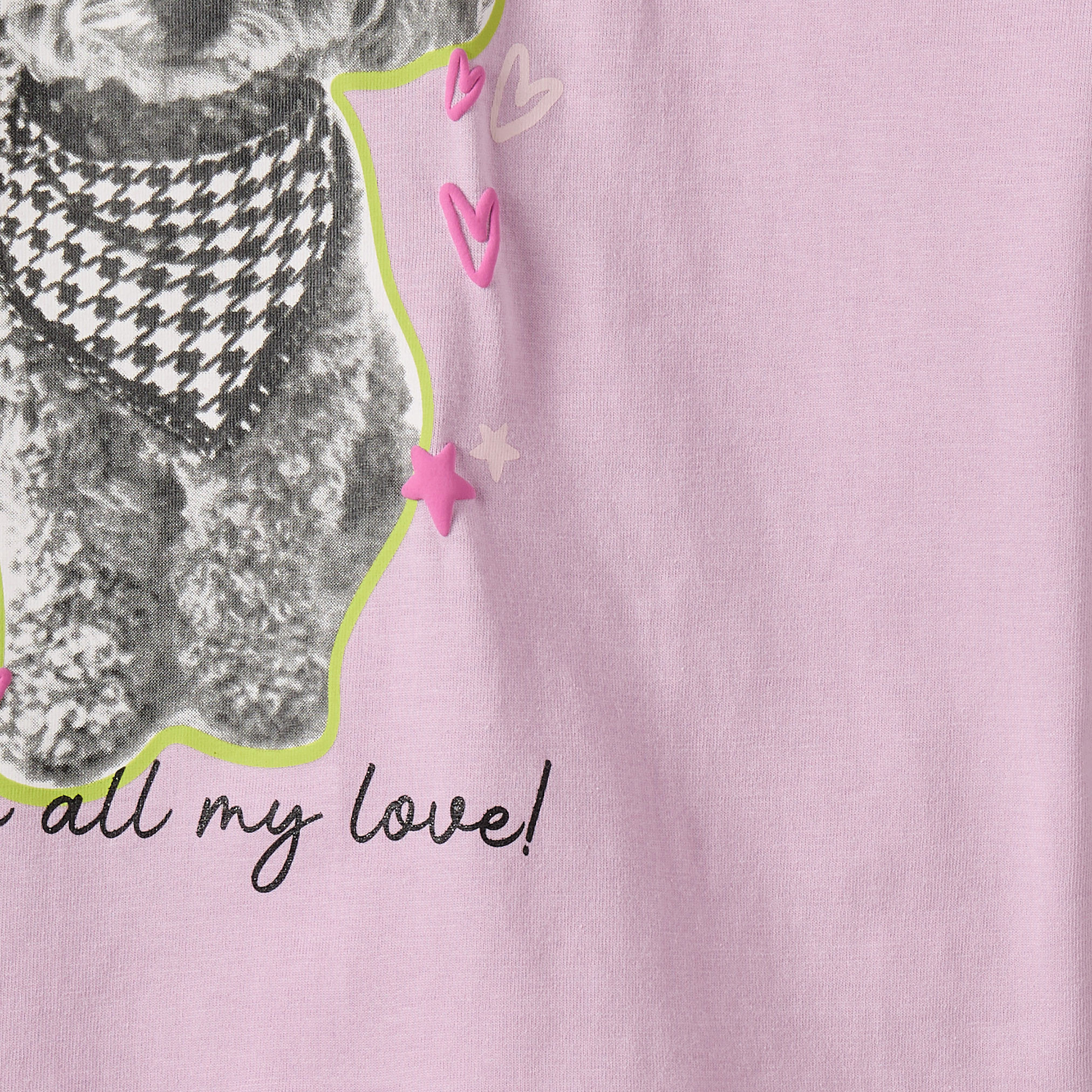 تيشيرت بياقة ضيقة وأكمام طويلة وطبعات من جونيورز-girls-clothing-tshirts-image-5