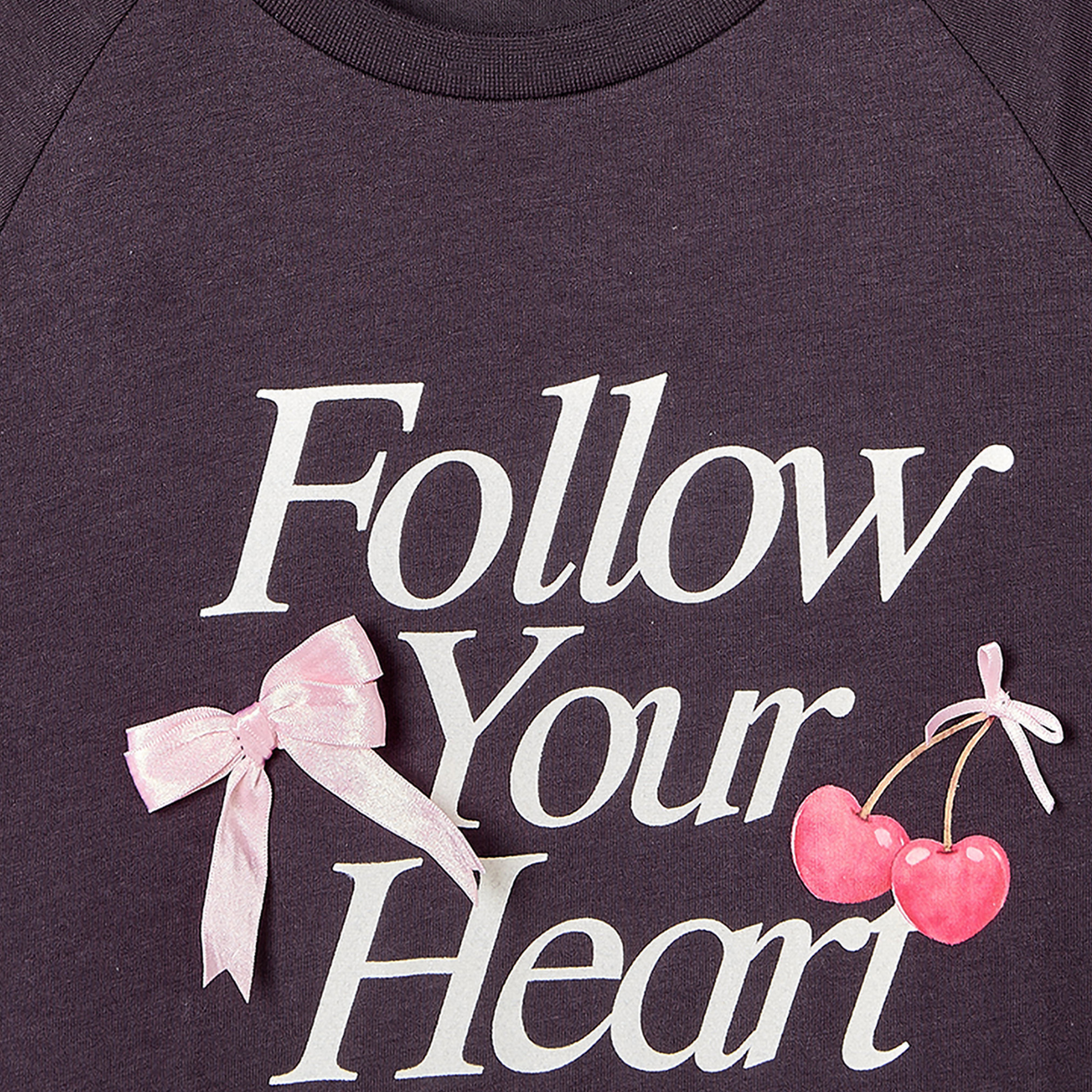 Juniors Crew Neck Long Sleeves T-shirt with Slogan Print-girls-clothing-tshirts-image-5