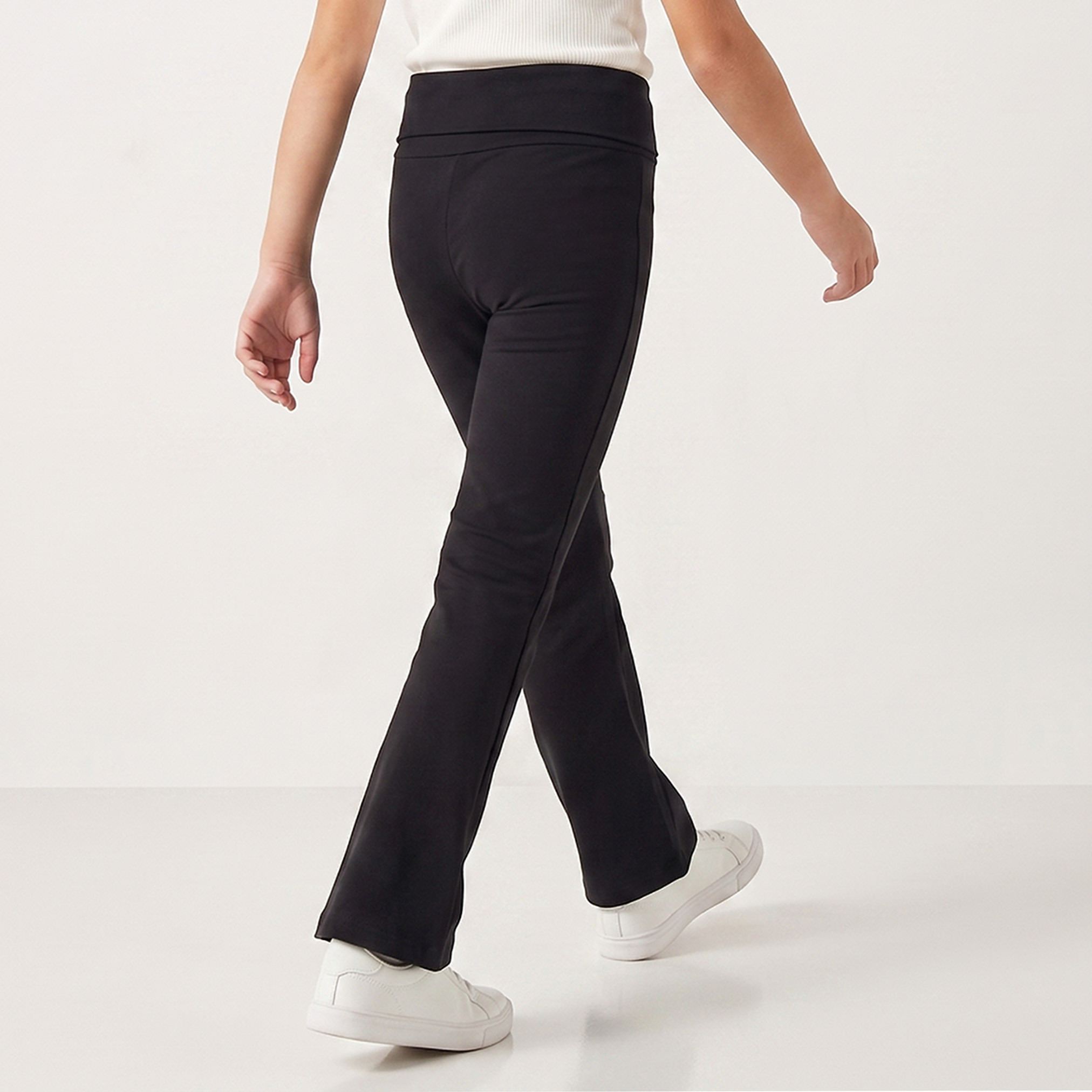Juniors Flared Leggings with Waistband-girls-clothing-bottoms-leggings-image-3