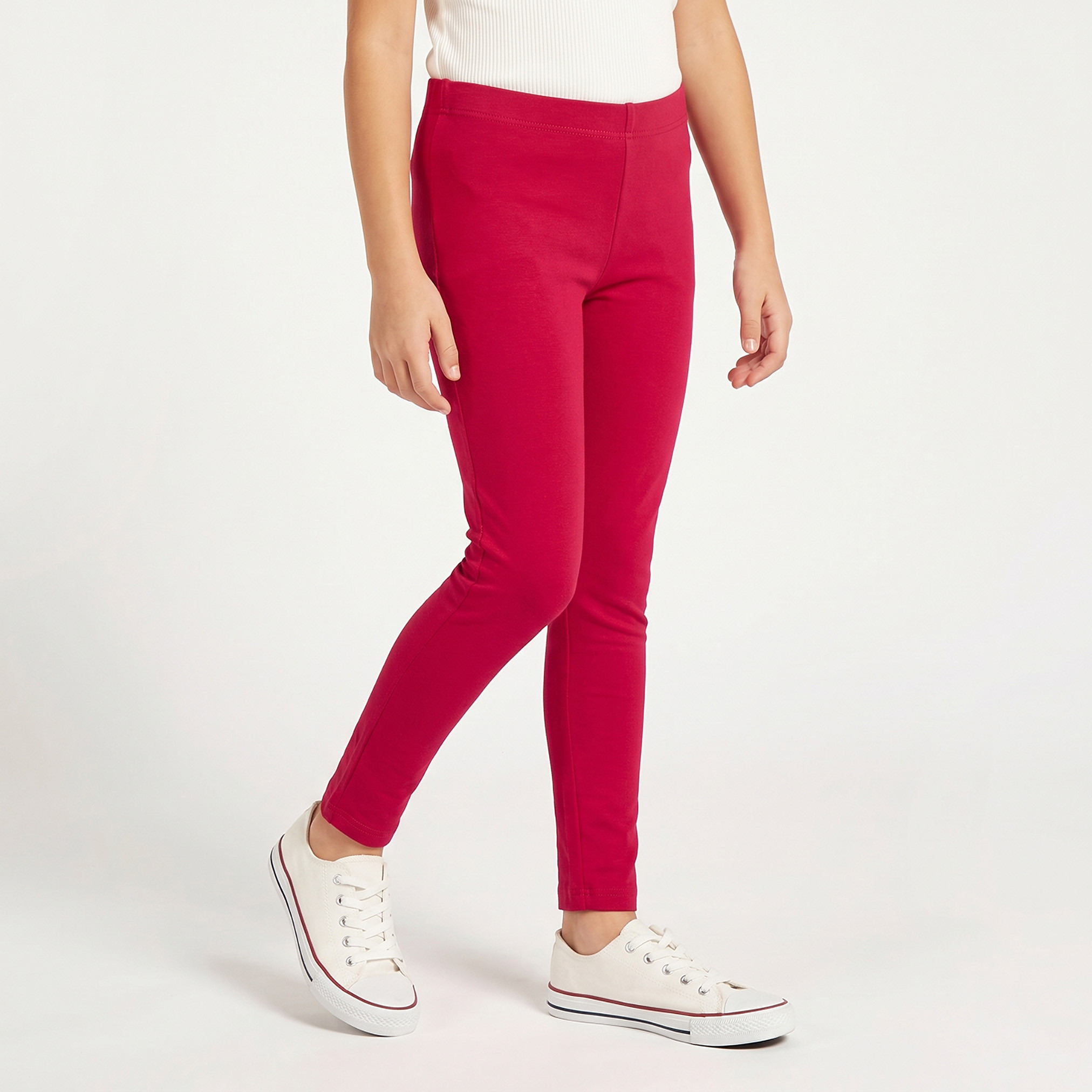 Juniors Leggings with Elasticated Waist-girls-clothing-bottoms-leggings-image-1