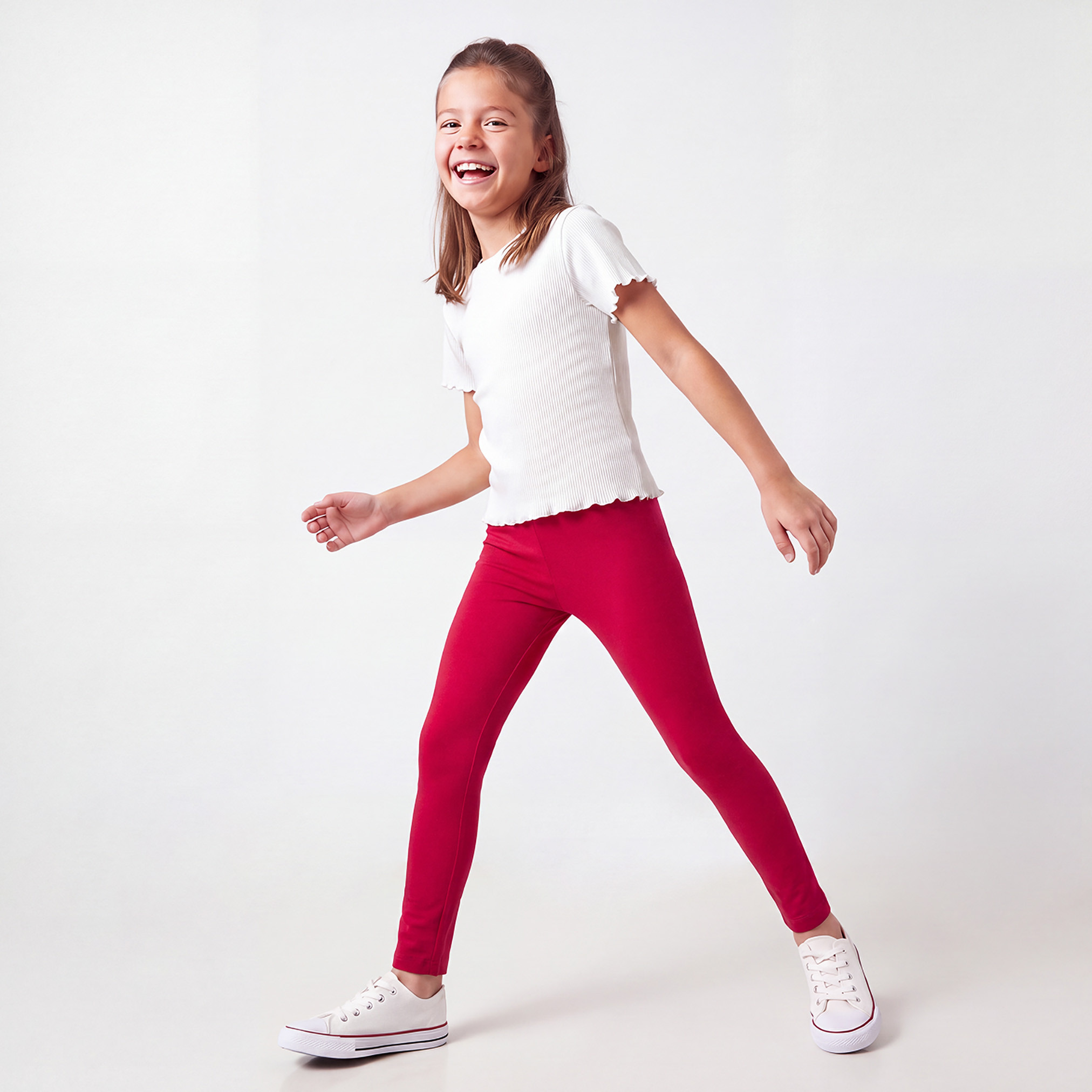 Juniors Leggings with Elasticated Waist-girls-clothing-bottoms-leggings-image-4