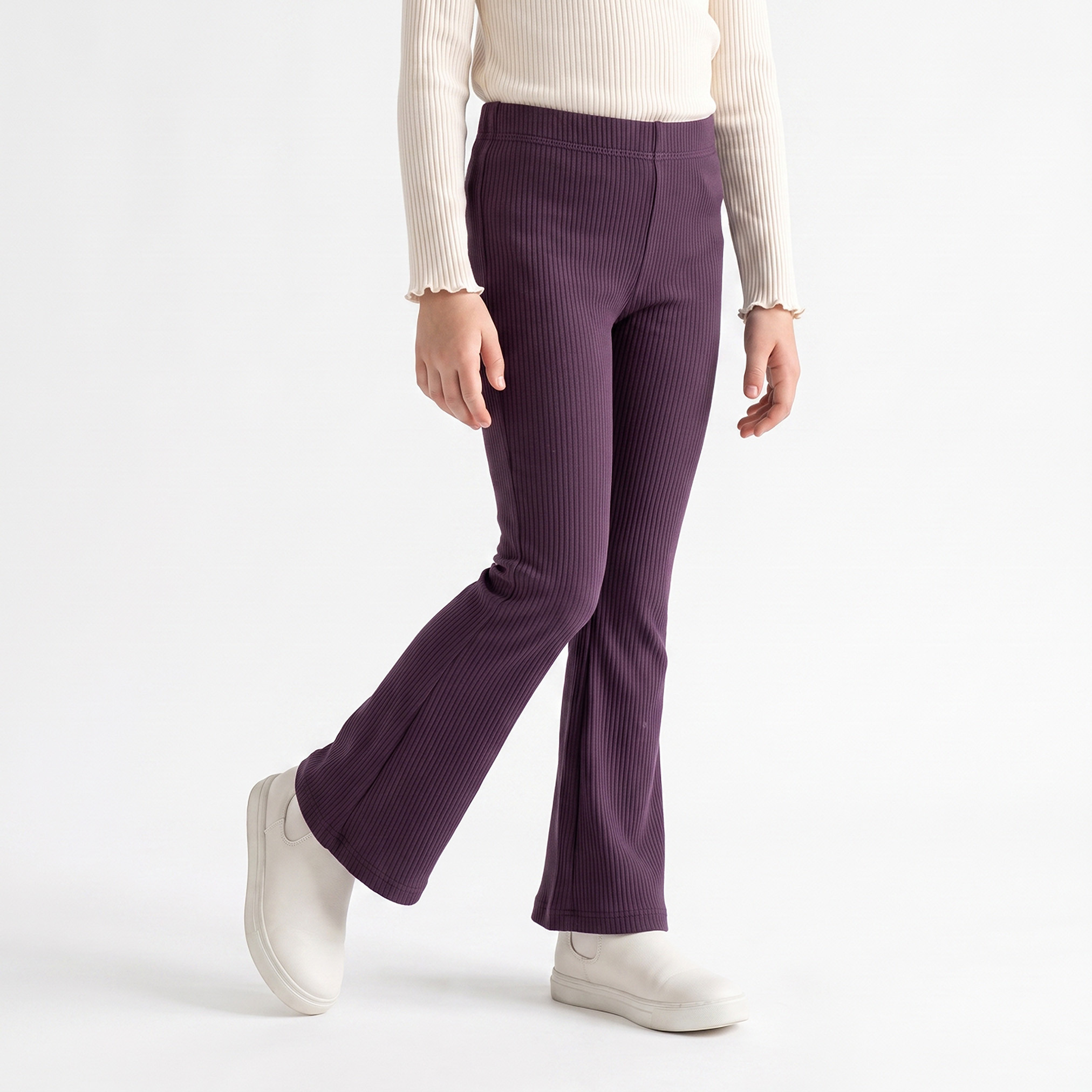 بنطلون ليقنز واسع بخصر مطاطي من جونيورز-girls-clothing-bottoms-leggings-image-1