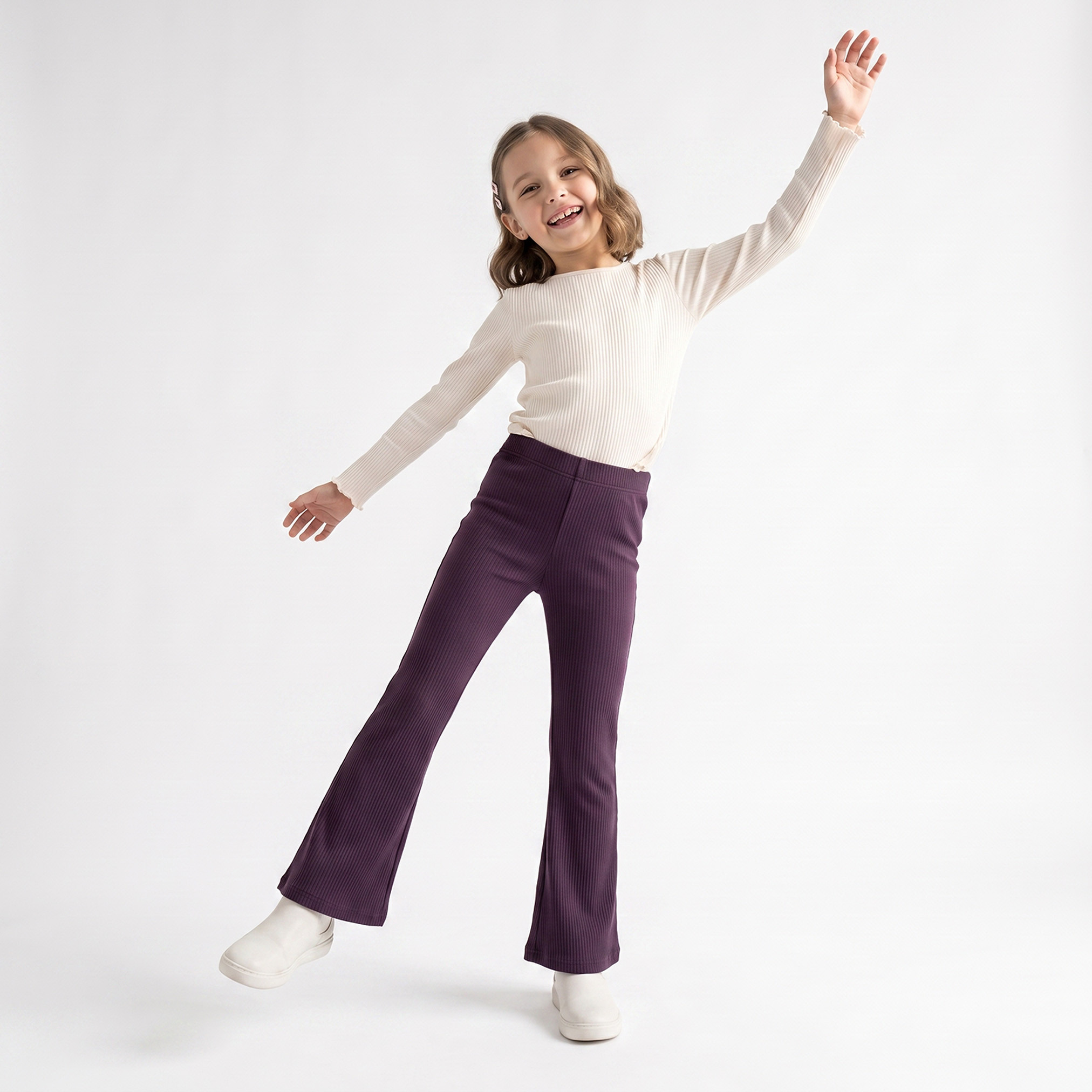 بنطلون ليقنز واسع بخصر مطاطي من جونيورز-girls-clothing-bottoms-leggings-image-2