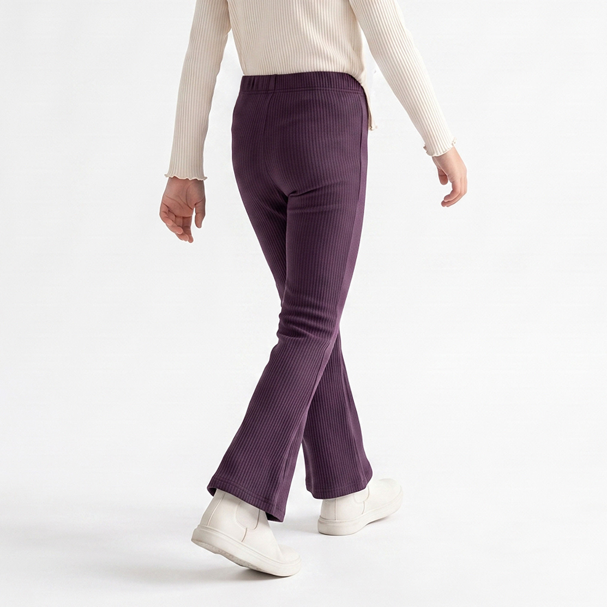 بنطلون ليقنز واسع بخصر مطاطي من جونيورز-girls-clothing-bottoms-leggings-image-3
