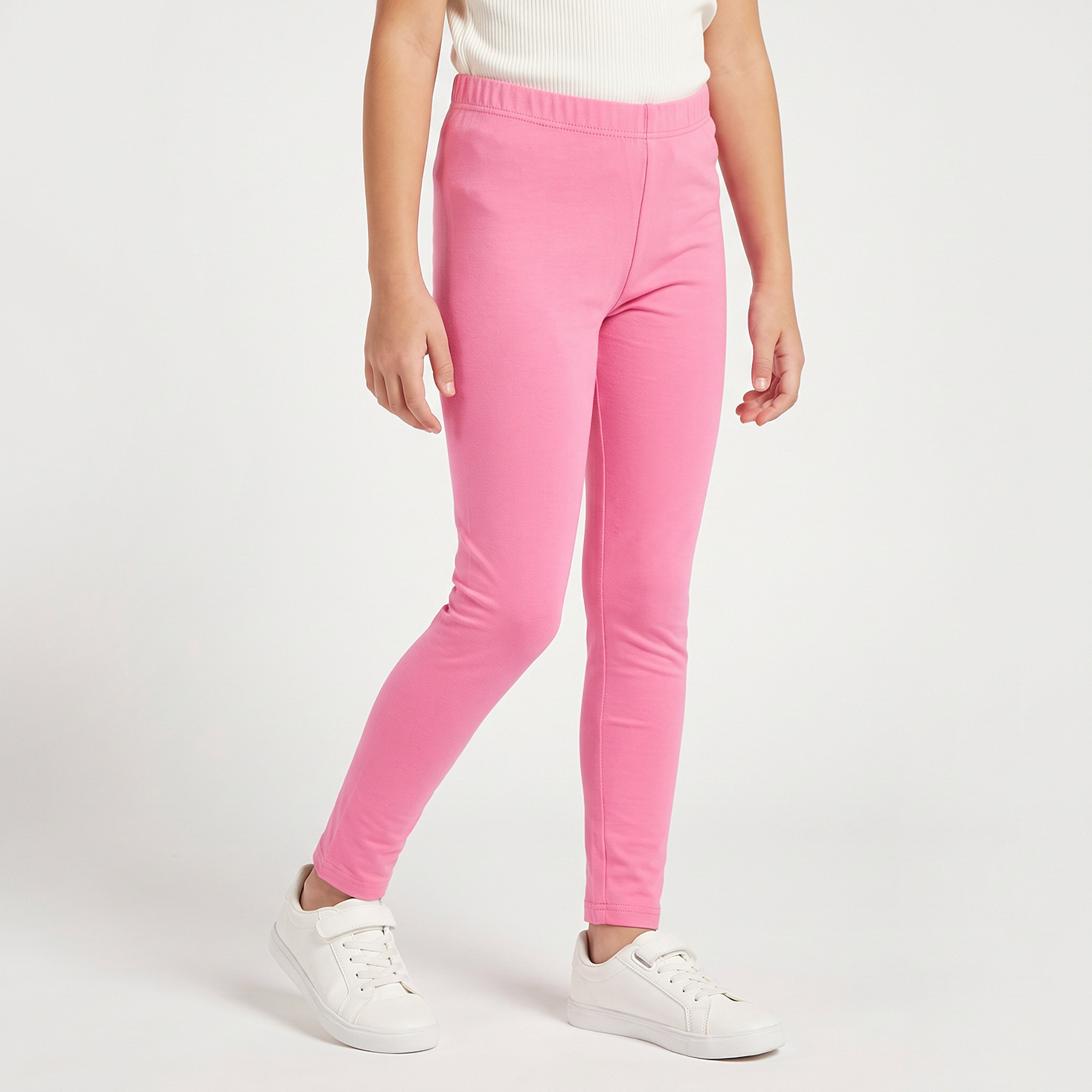 Juniors Leggings with Elasticated Waistband-girls-clothing-bottoms-leggings-image-1