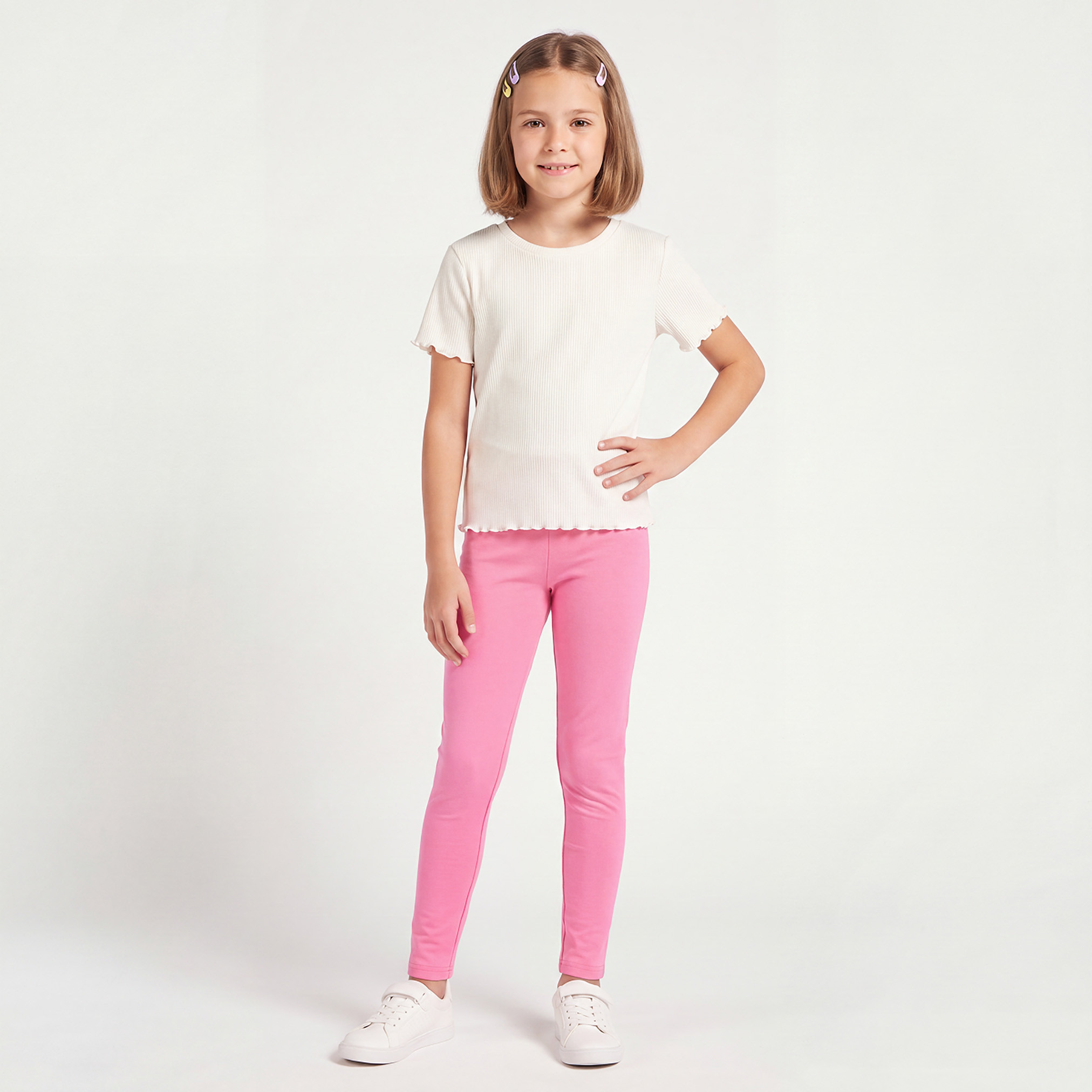 Juniors Leggings with Elasticated Waistband-girls-clothing-bottoms-leggings-image-6