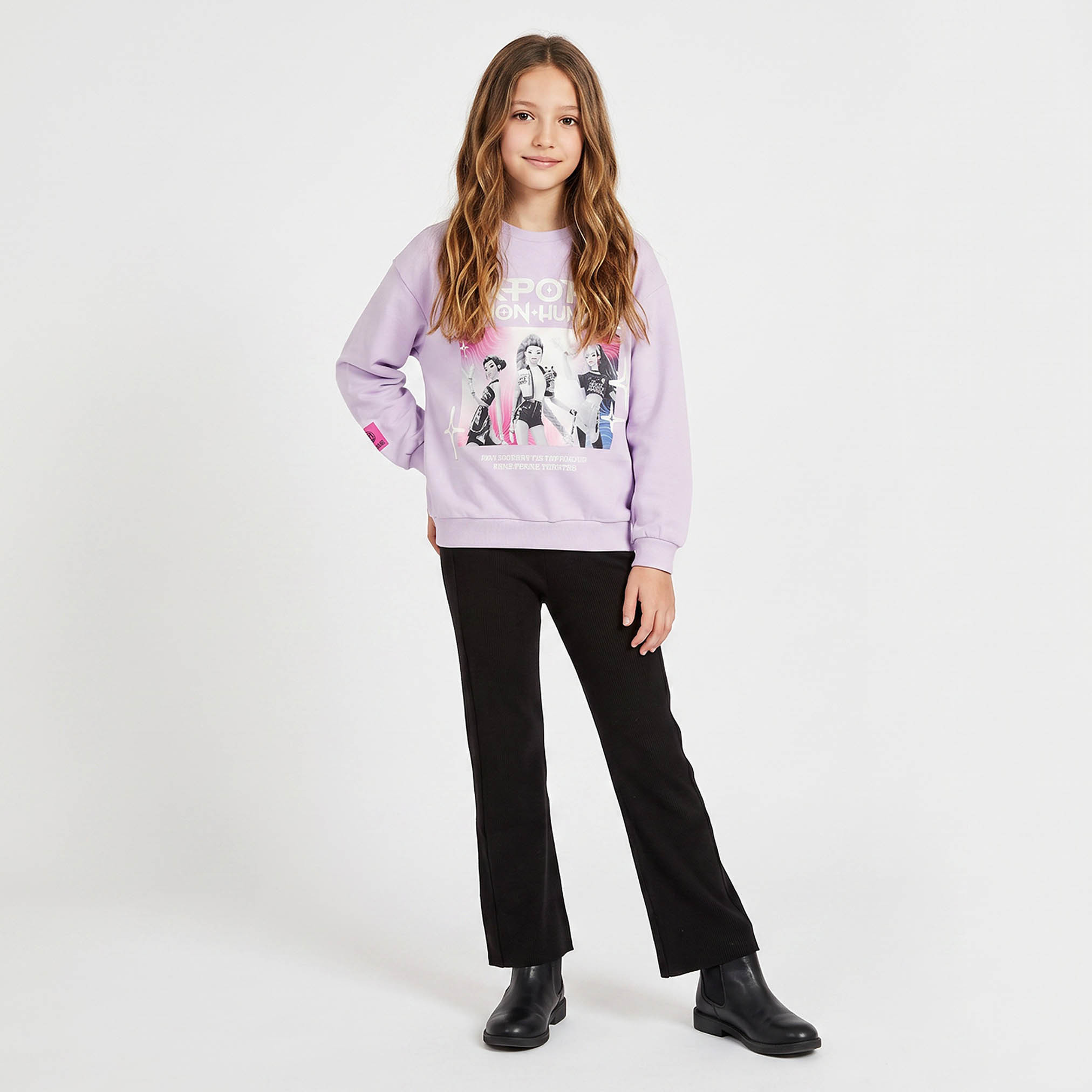 بنطلون ليجنز بتصميم مضلع من جونيورز-girls-clothing-bottoms-leggings-image-2
