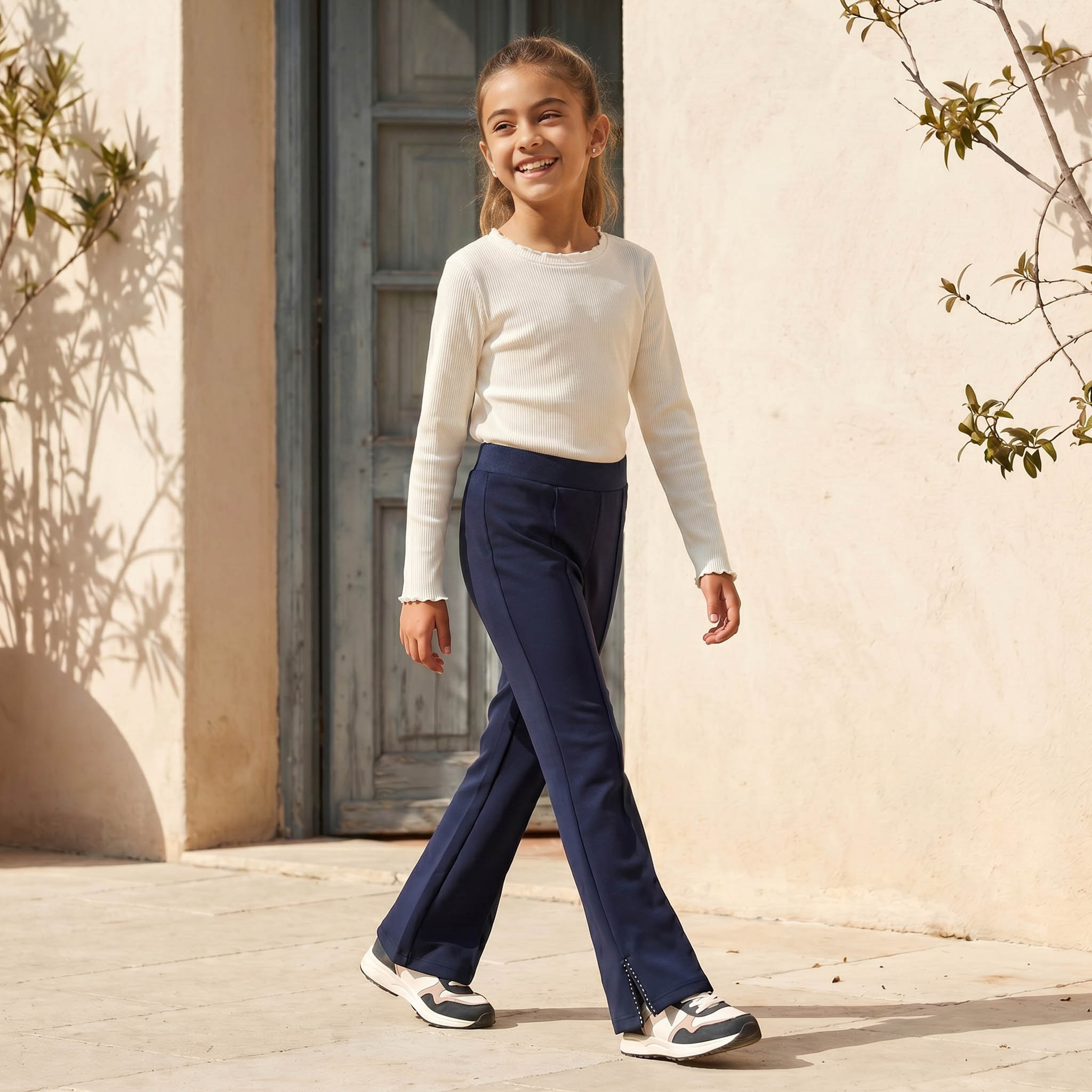 Juniors Leggings with Pintuck-girls-clothing-bottoms-leggings-image-2