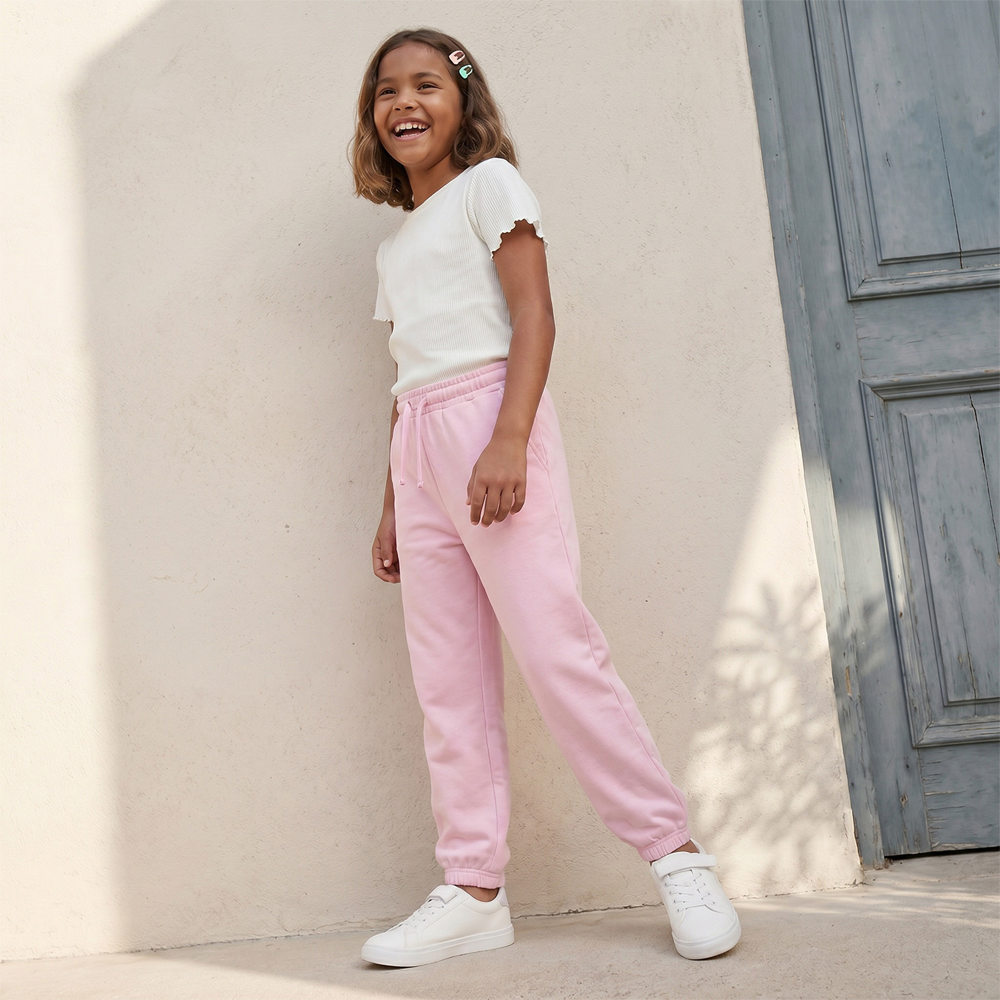 بنطلون رياضي بجيوب وخصر برباط من جونيورز-girls-clothing-bottoms-joggersandtrackpants-image-5