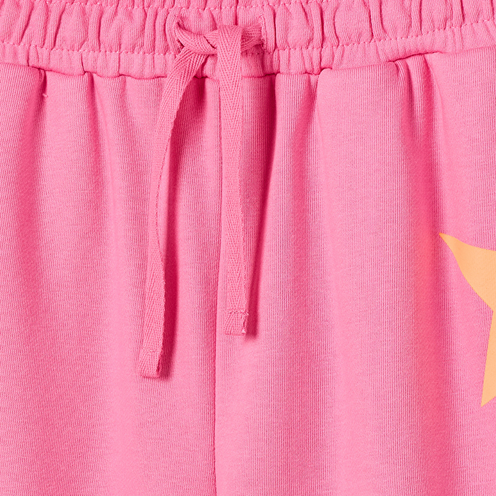 بنطلون رياضي بخصر مطاطي ورباط وطبعات نجوم من جونيورز-girls-clothing-bottoms-joggersandtrackpants-image-4