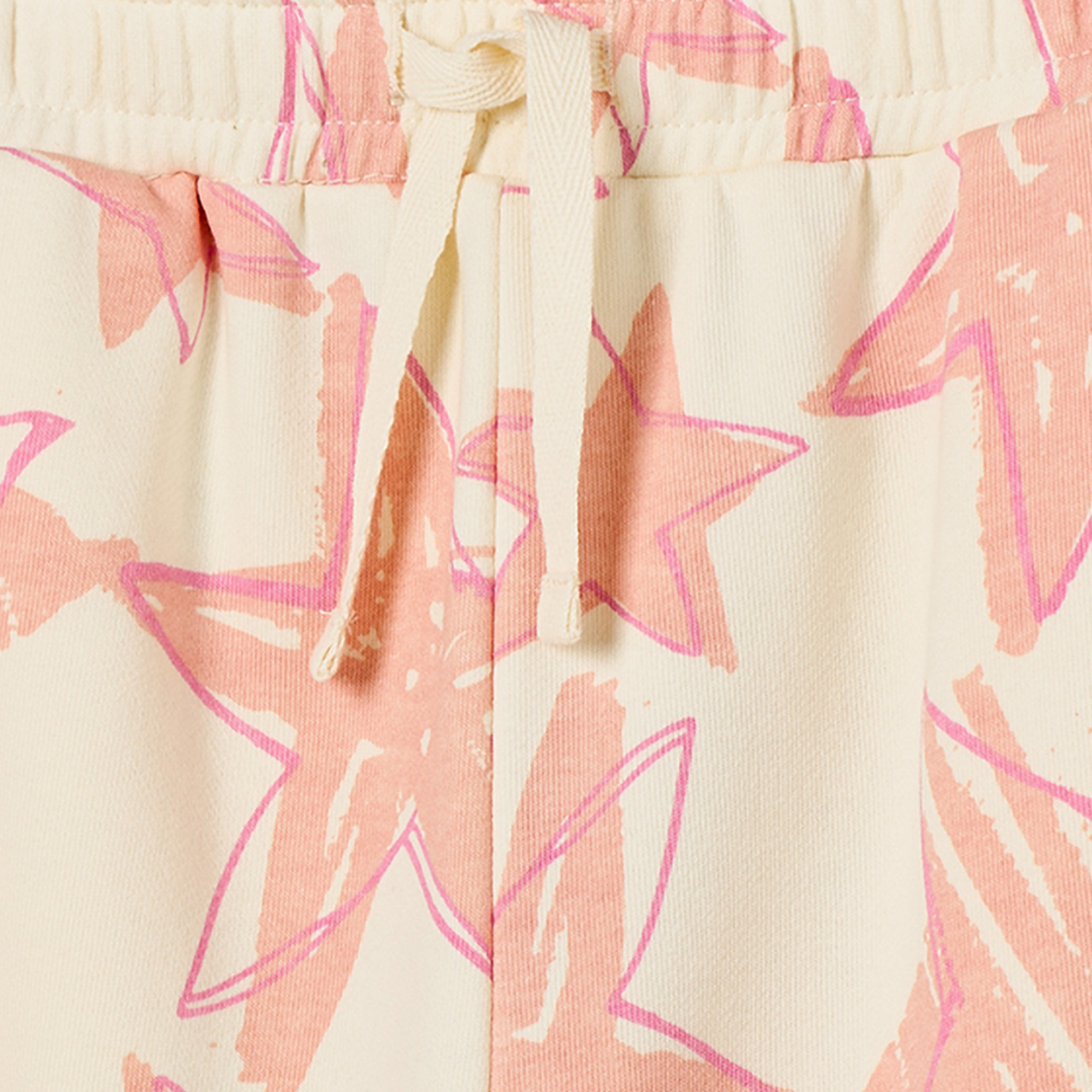 Juniors Elasticated Waist Joggers with Star Print-girls-clothing-bottoms-joggersandtrackpants-image-4