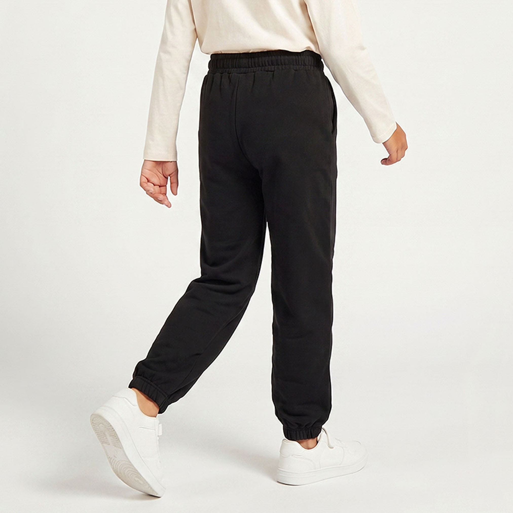 بنطلون رياضي للأطفال بخصر برباط وجيب من جونيورز-girls-clothing-bottoms-joggersandtrackpants-image-3