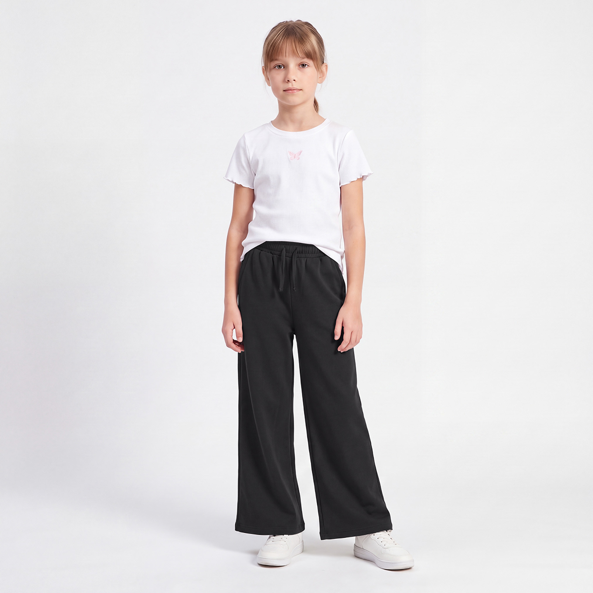 بنطلون رياضي بخصر مطاطي ورباط وجيوب من جونيورز-girls-clothing-bottoms-joggersandtrackpants-image-5