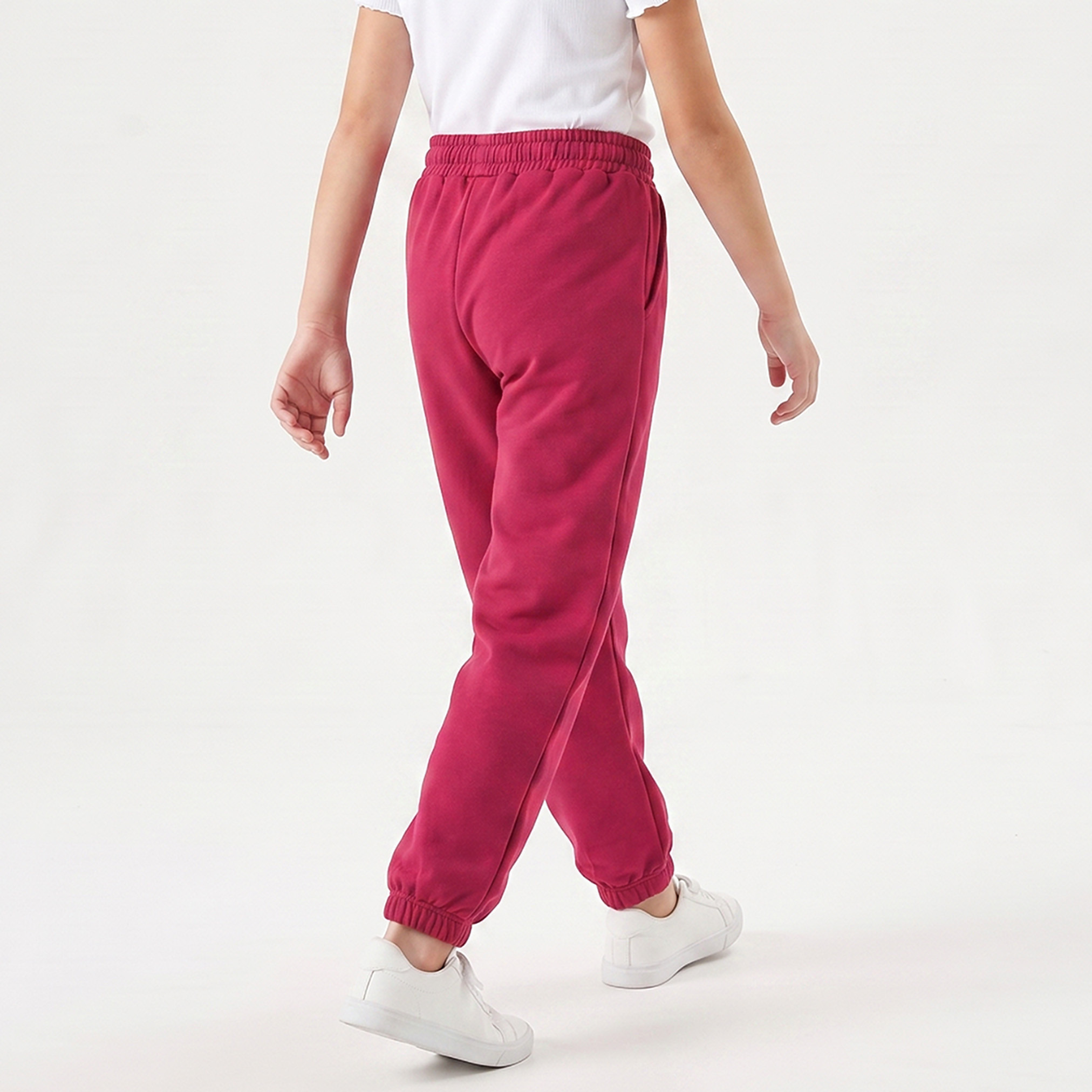 بنطلون رياضي بخصر مطاطي برباط وجيوب من جونيورز-girls-clothing-bottoms-joggersandtrackpants-image-3