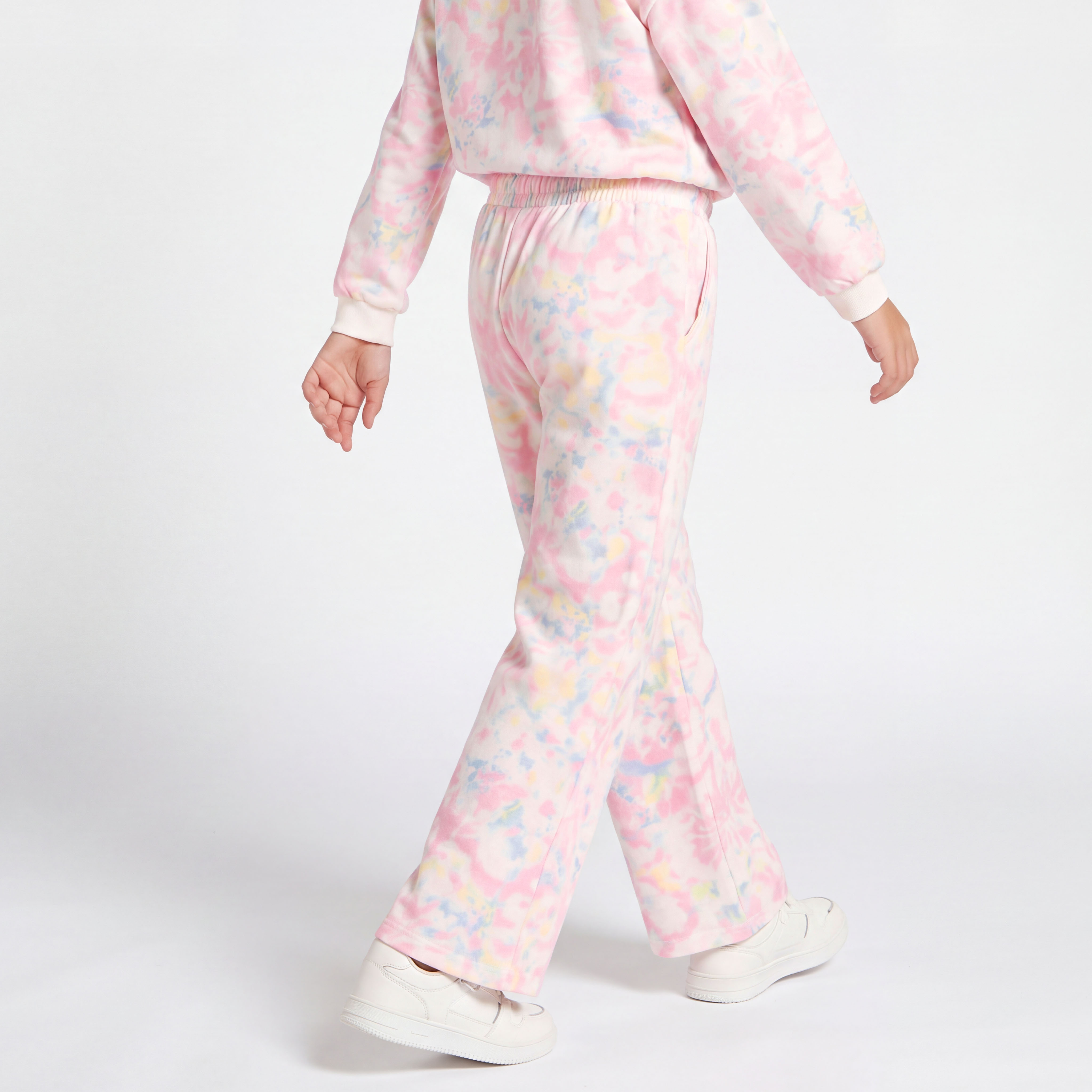 Juniors Drawstring Waist Track Pants with Pockets-girls-clothing-bottoms-joggersandtrackpants-image-3