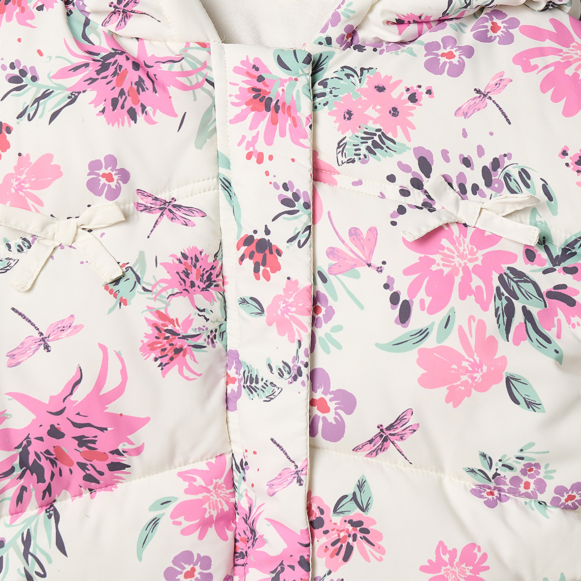 Juniors Floral Print Jacket with Hood-girls-clothing-jacketsandcoats-image-4