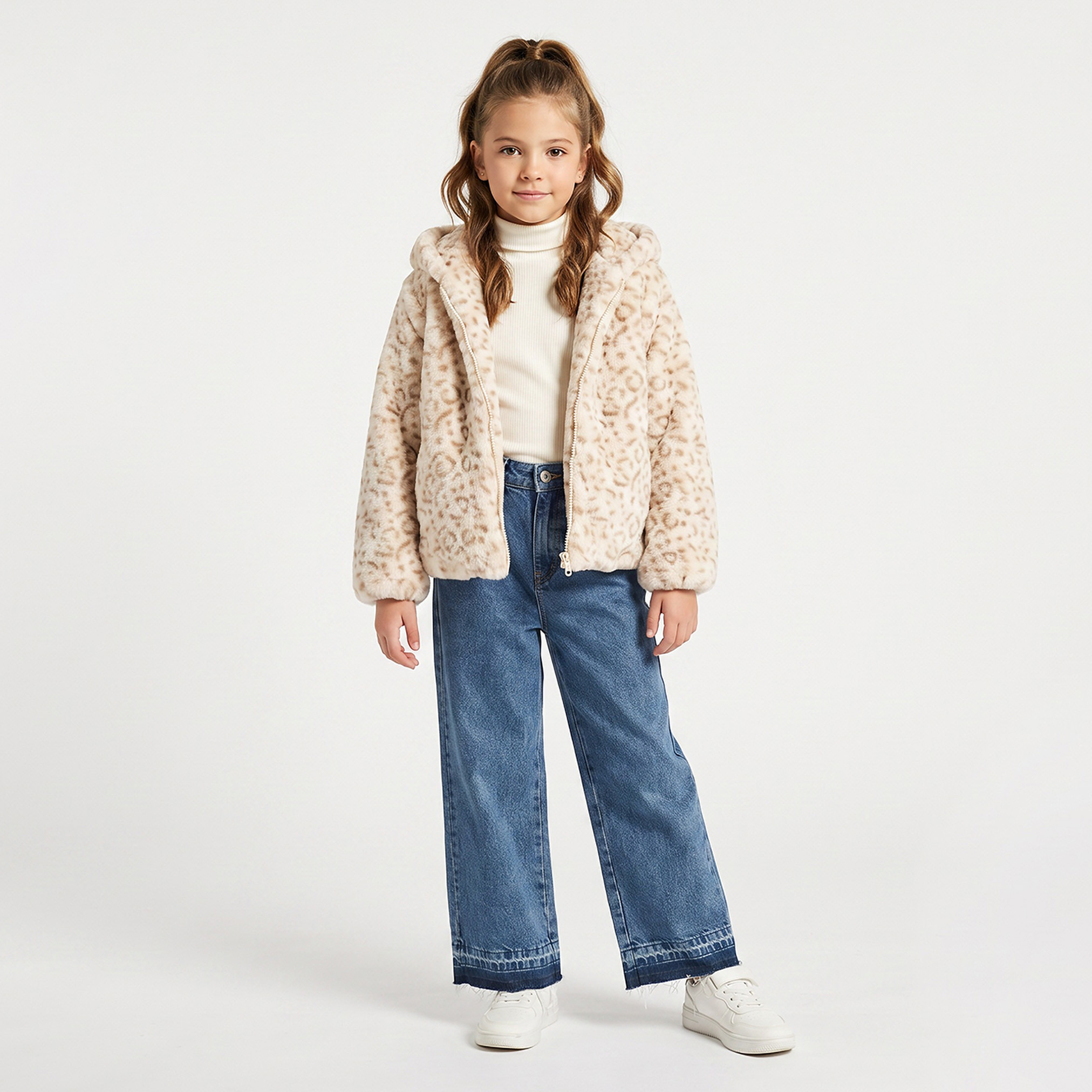 Juniors Animal Print Jacket with Hood-girls-clothing-jacketsandcoats-image-5
