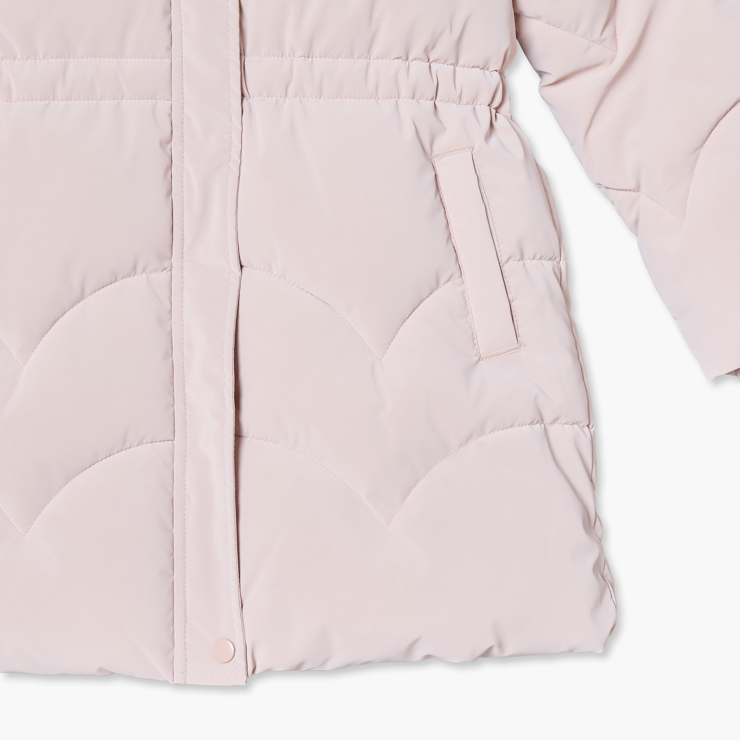 جاكيت بقبعة وأكمام طويلة من جونيورز-girls-clothing-winterwear-jacketsandcoats-image-5
