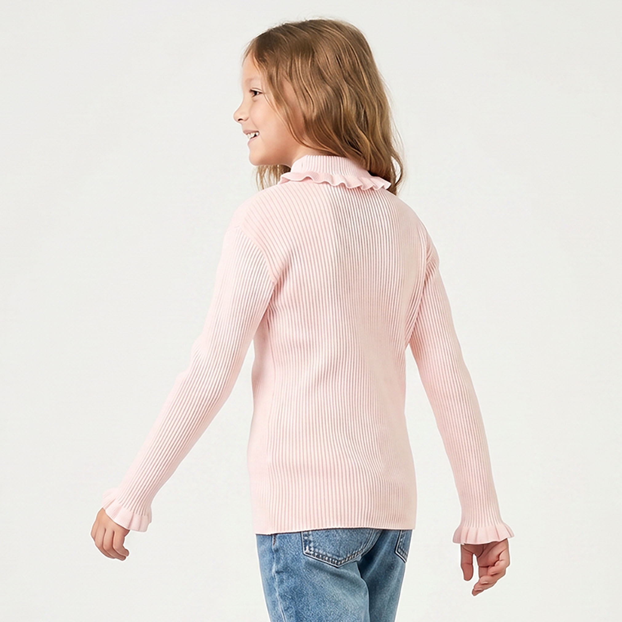 كنزة بارزة الملمس بياقة من جونيورز-girls-clothing-jumpersandcardigans-image-3