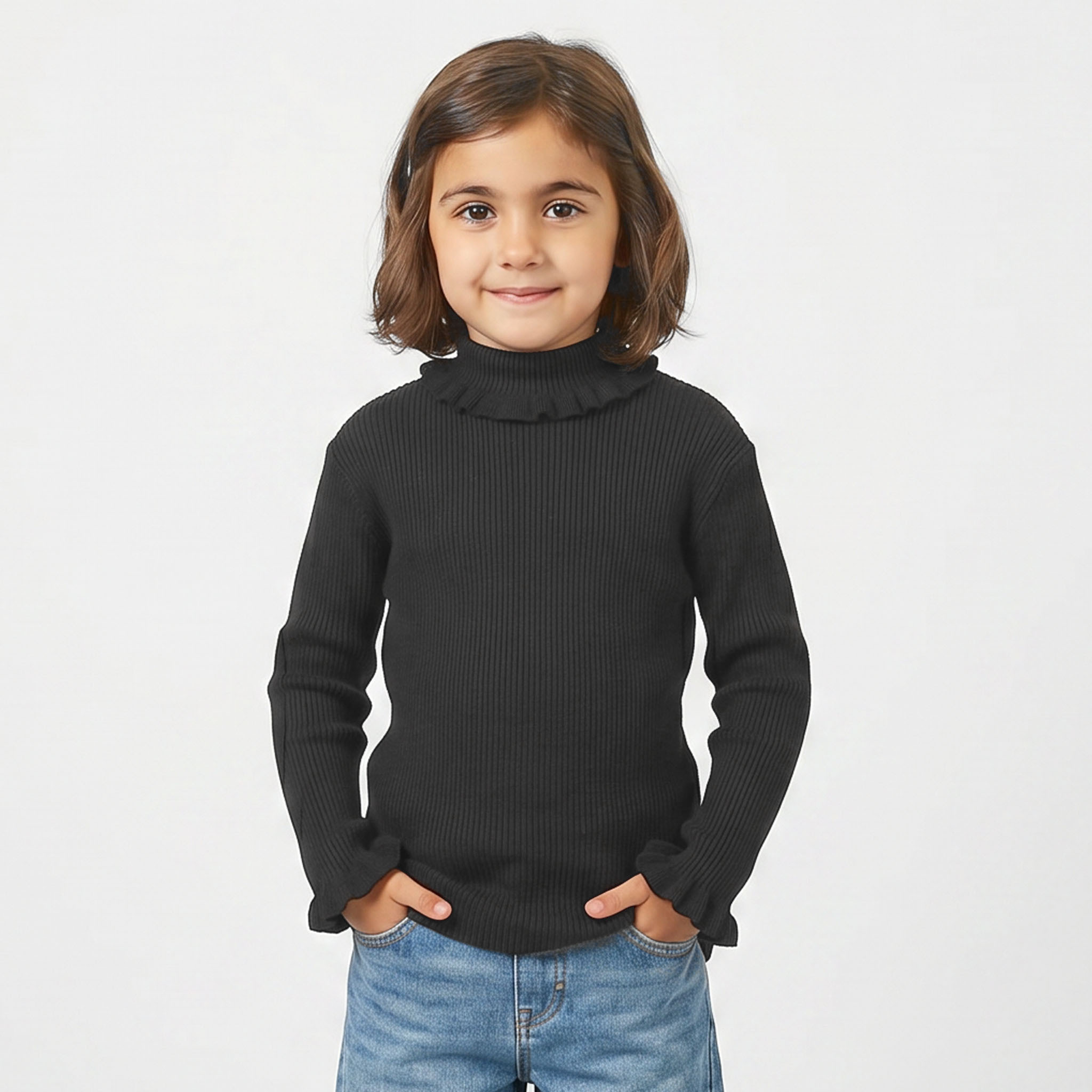 كنزة بارزة الملمس بياقة من جونيورز-girls-clothing-jumpersandcardigans-image-1