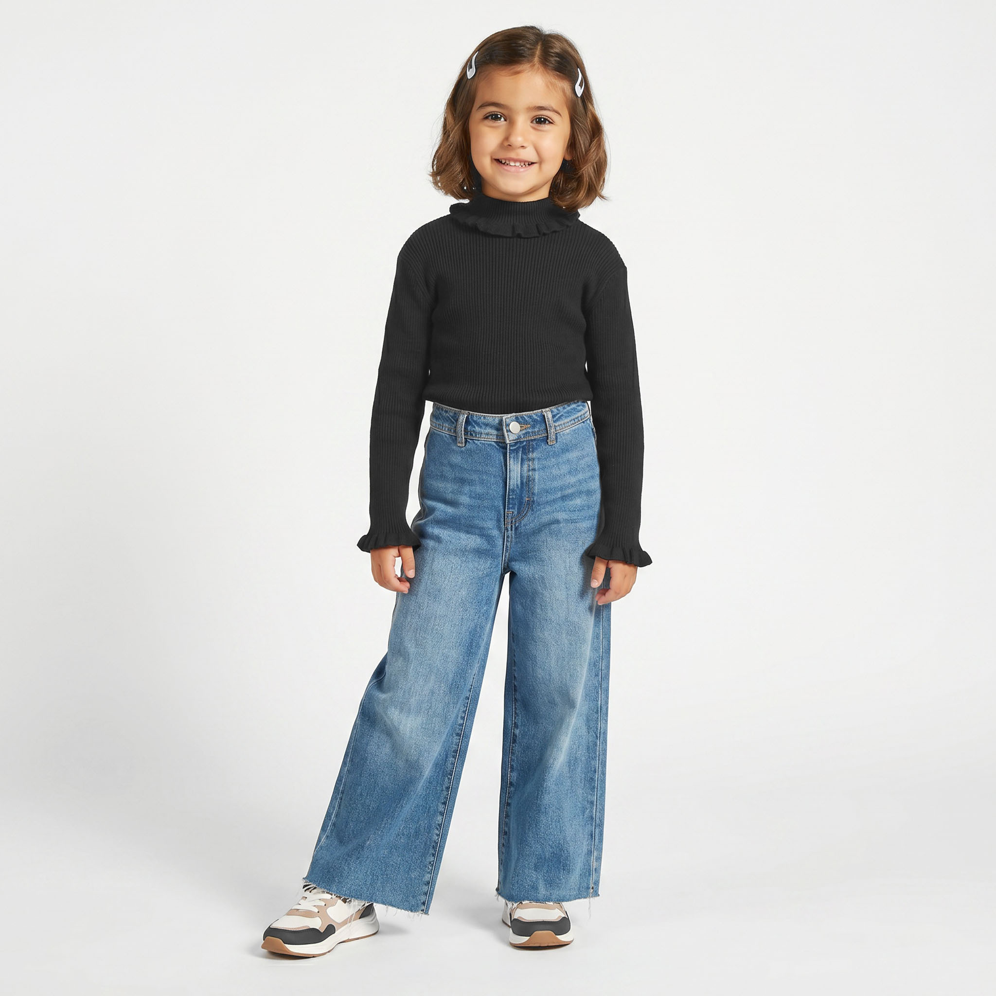 كنزة بارزة الملمس بياقة من جونيورز-girls-clothing-jumpersandcardigans-image-2