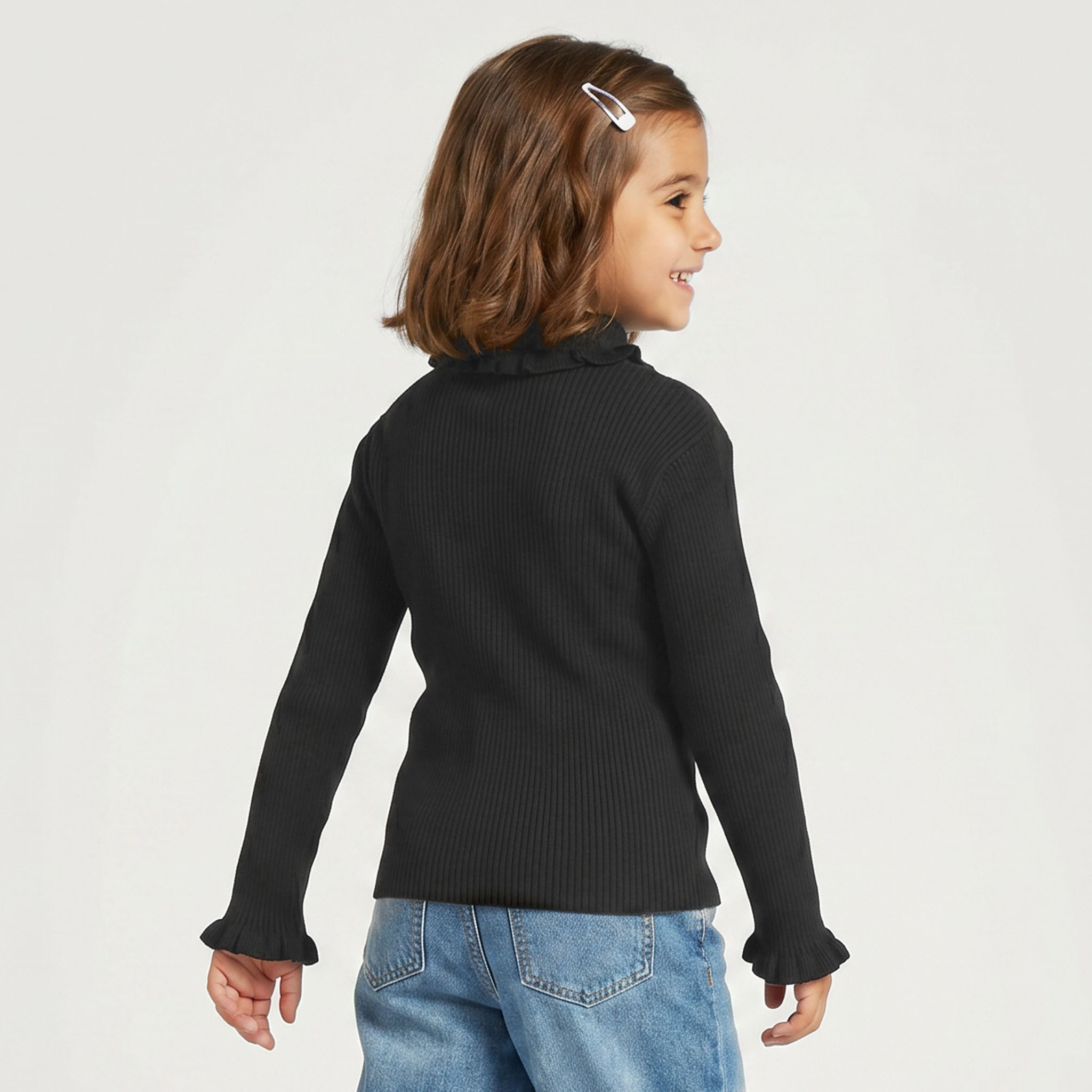 كنزة بارزة الملمس بياقة من جونيورز-girls-clothing-jumpersandcardigans-image-3
