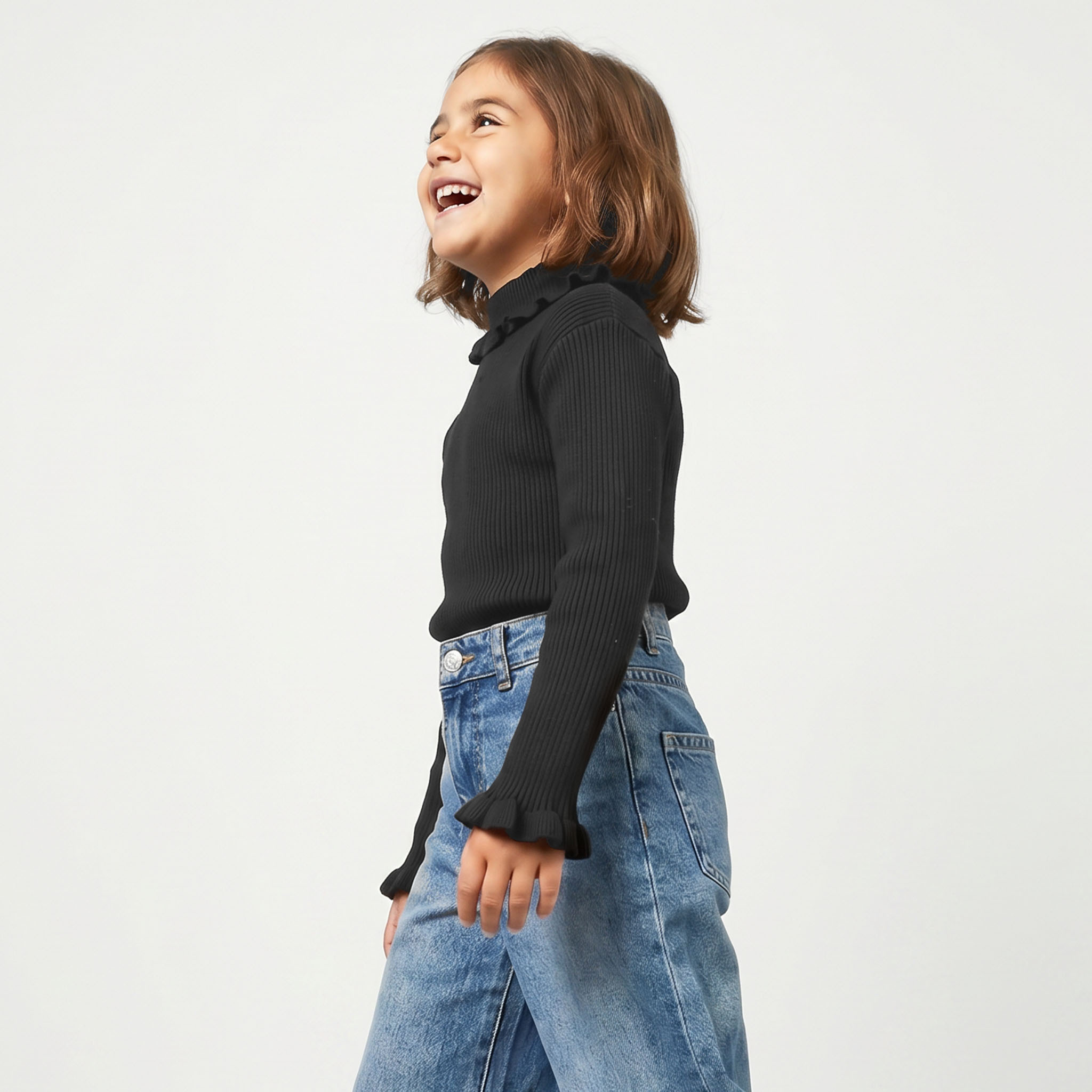 كنزة بارزة الملمس بياقة من جونيورز-girls-clothing-jumpersandcardigans-image-5