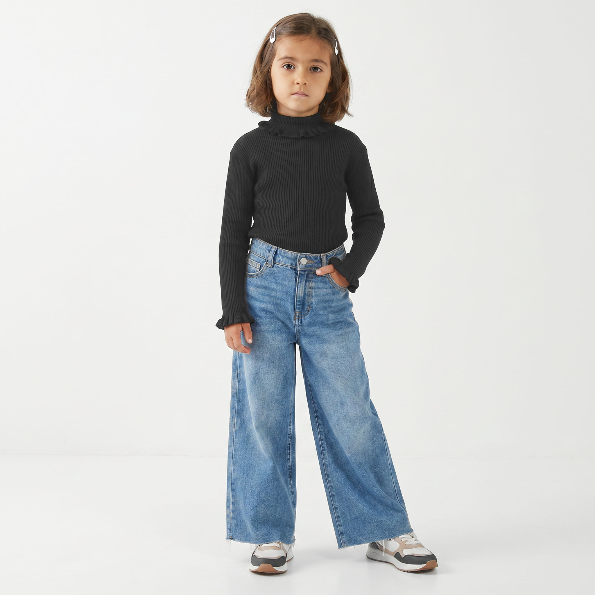 كنزة بارزة الملمس بياقة من جونيورز-girls-clothing-jumpersandcardigans-image-6