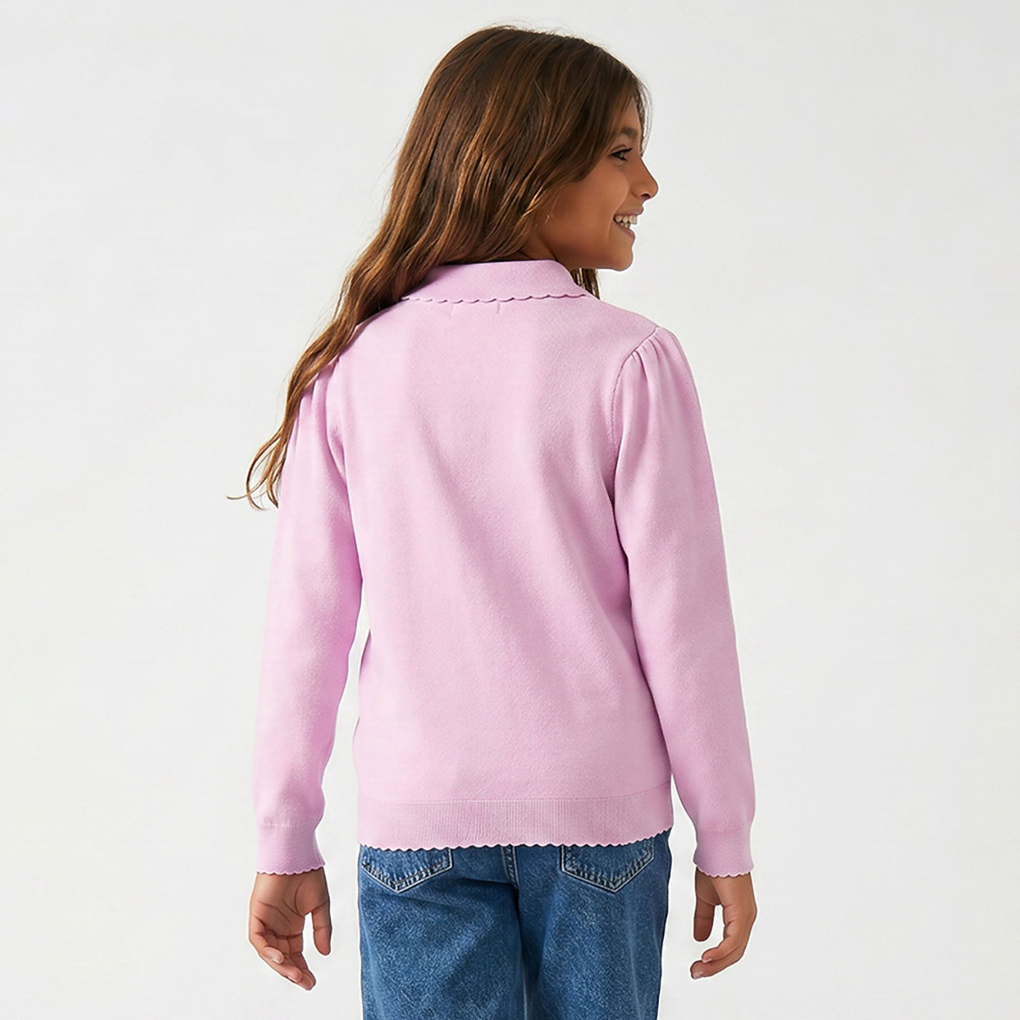 Juniors Collared Sweater with Long Sleeves-girls-clothing-jumpersandcardigans-image-3